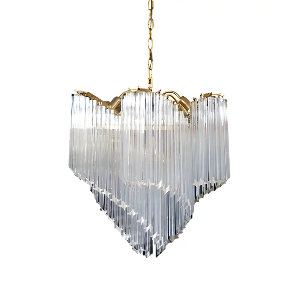 Murano Shaded Trasparent Prism Chandelier - Image 19