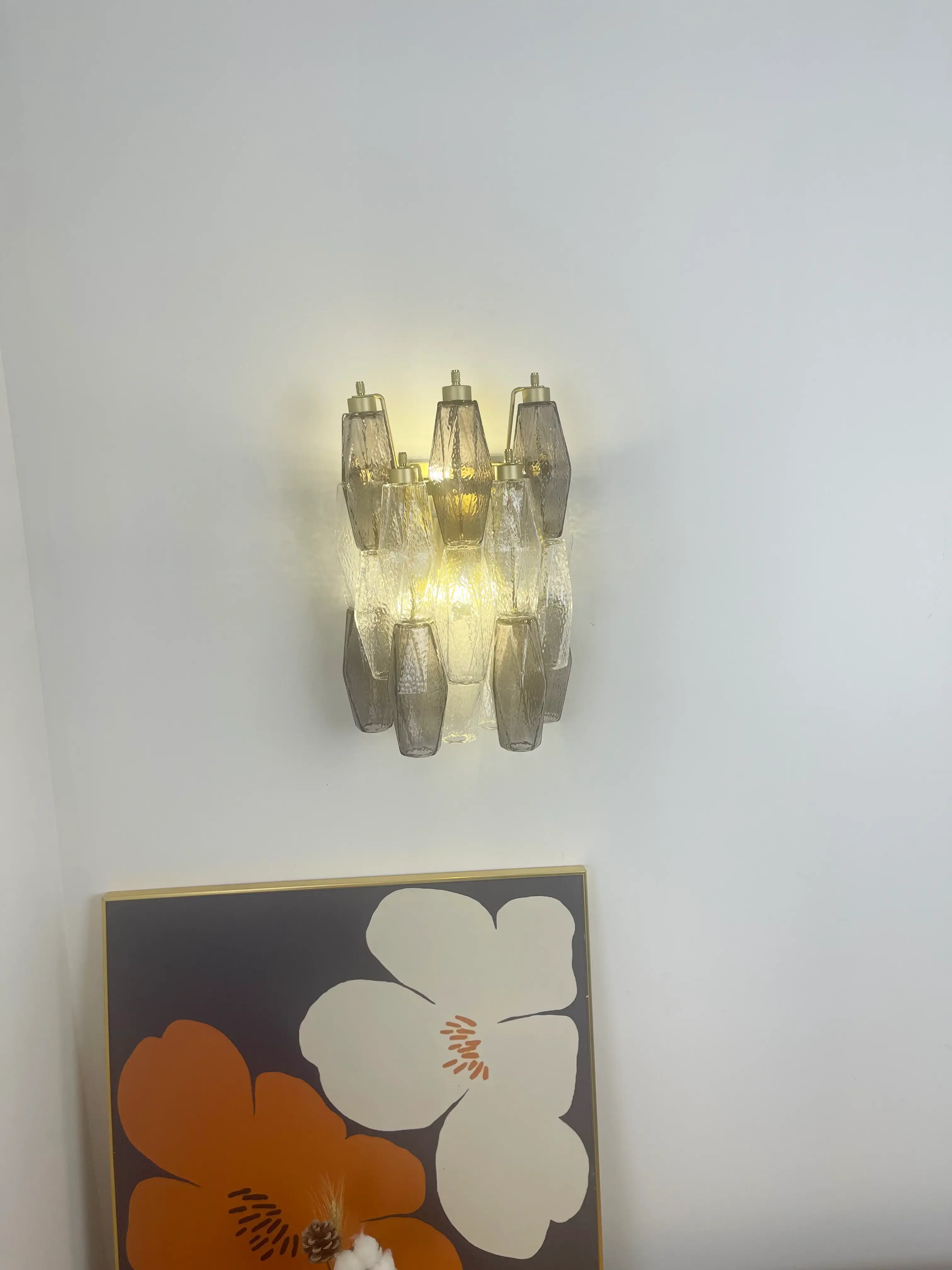 Murano Smoked Transparent Glass Wall Sconces - Image 11