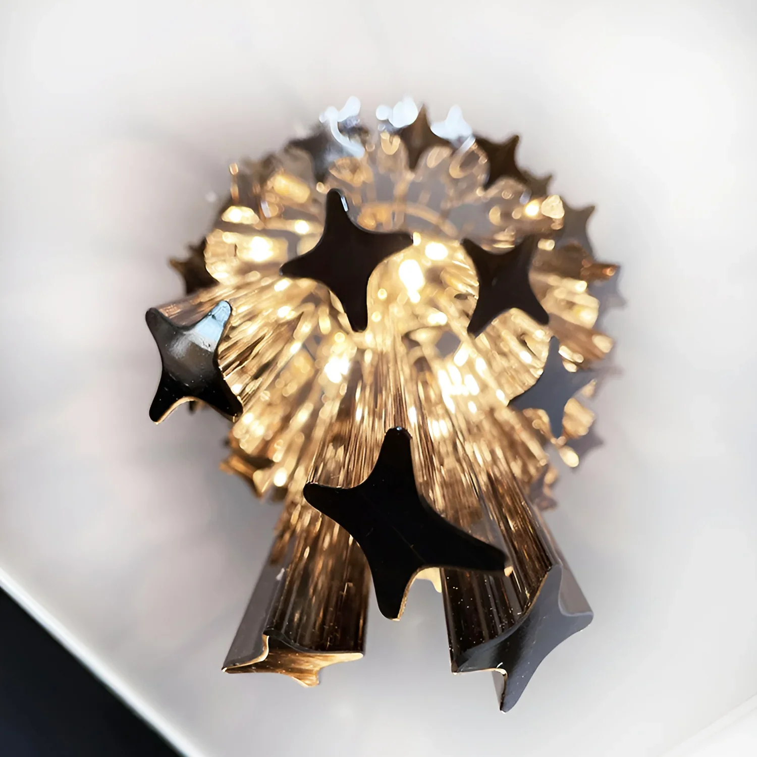 Murano Spiral Prisms Smoked Chandelier - Image 16