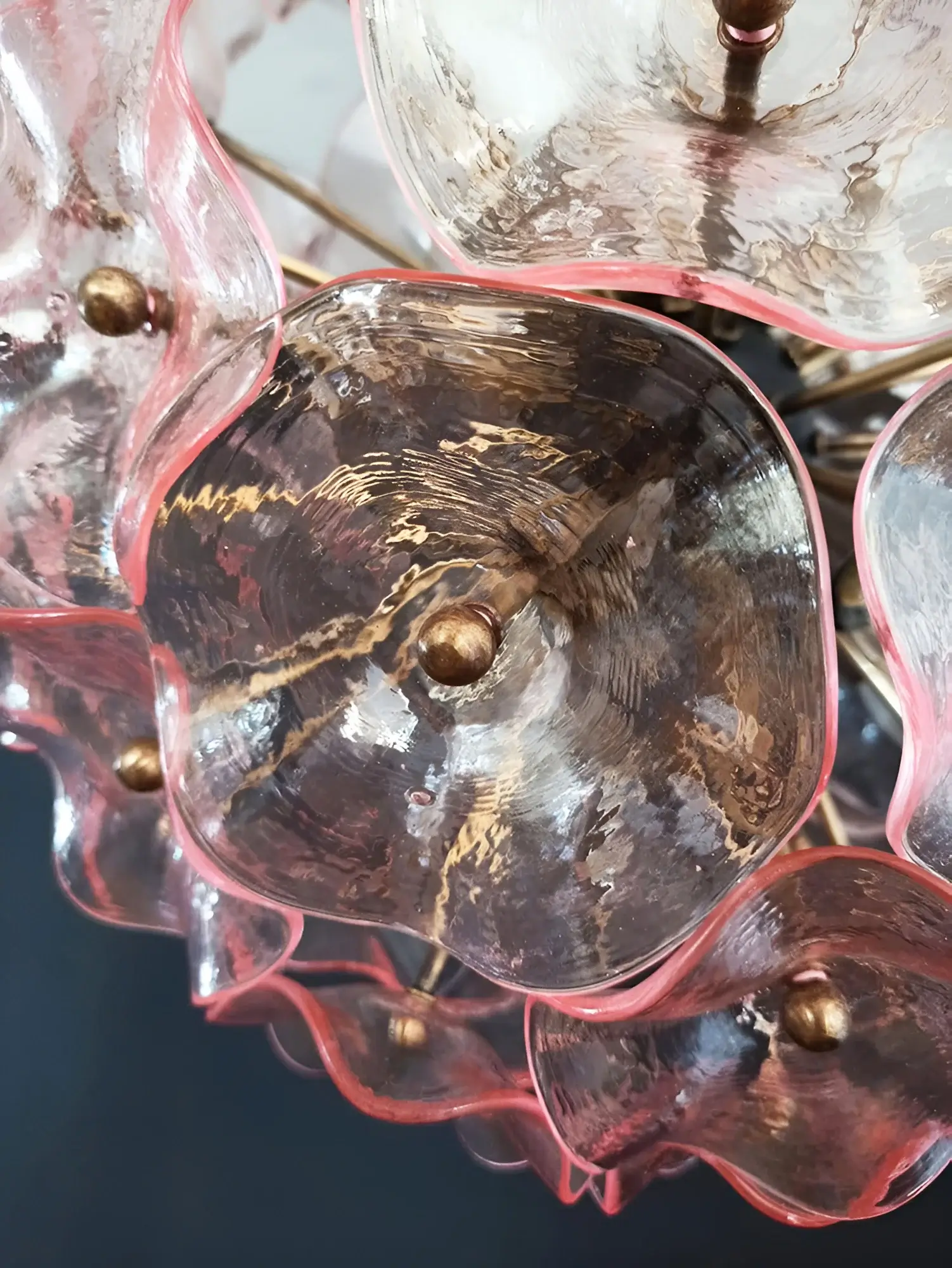 Murano Sputnik Poppy Pink Chandelier - Image 11