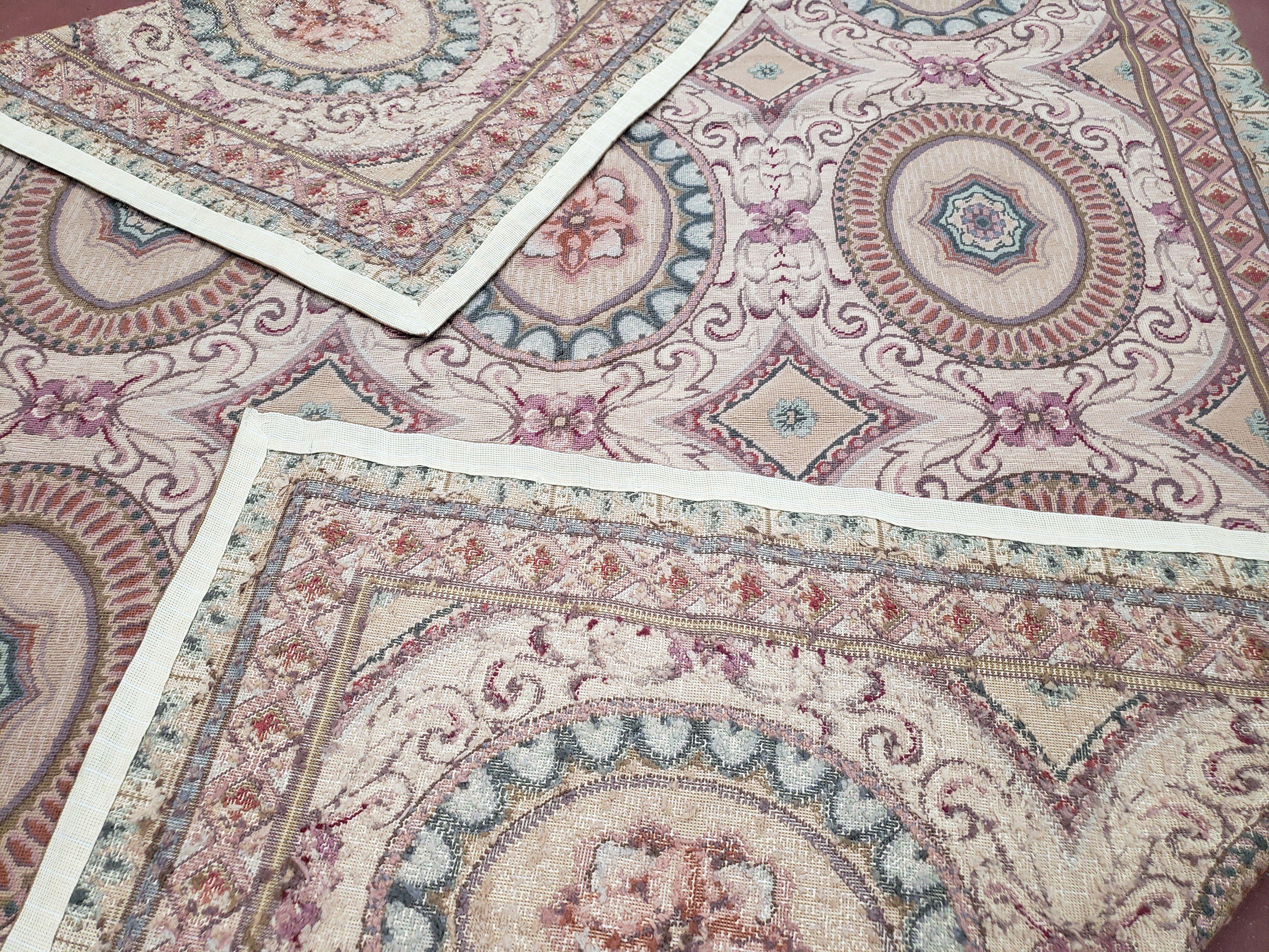 New Needlepoint Rug, 6x9 Needlepoint Carpet, Flatweave Rug, Vicotorian French European English Decor, Elegant Rug for Living Room, Handmade - Image 10