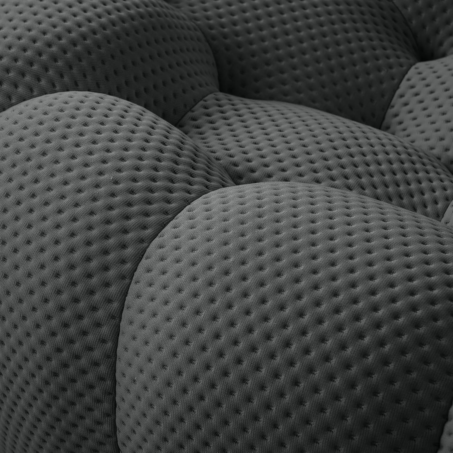 Nuvé® Mitsu Modular Bouclé Cloud Sofa - Dark Grey - 3-Seater Sofa - Image 6