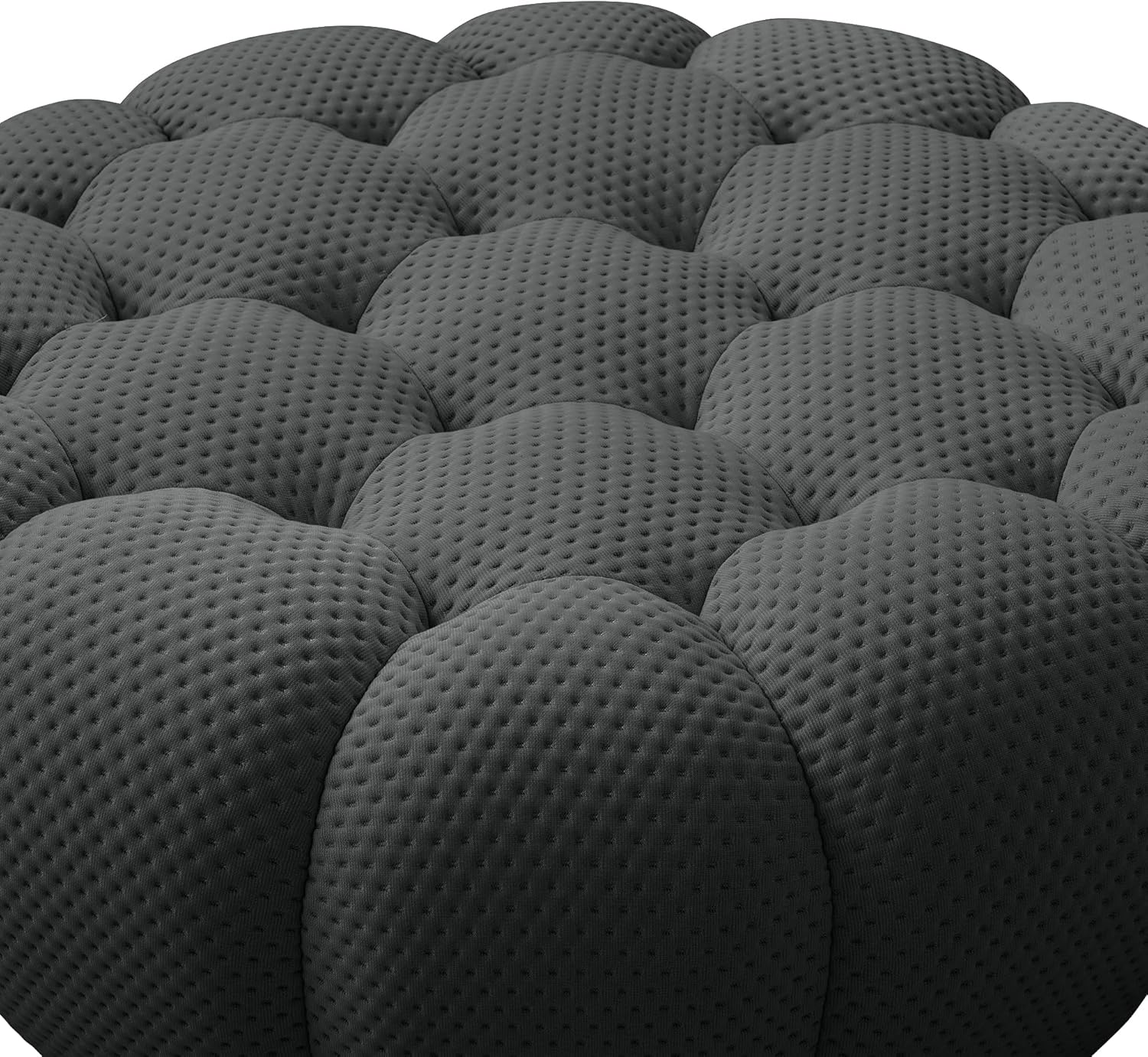 Nuvé® Mitsu Modular Bouclé Cloud Sofa - Dark Grey - Ottoman - Image 6