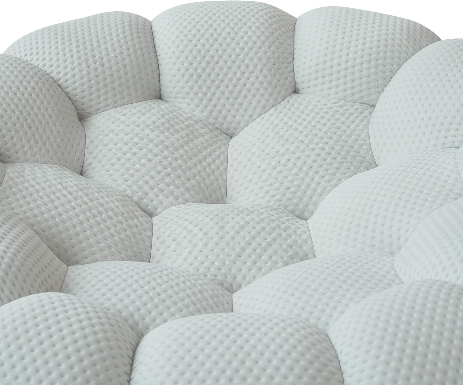 Nuvé® Mitsu Modular Bouclé Cloud Sofa - Light Grey - 1 + 2 + 3 Seater and Ottoman - Image 4