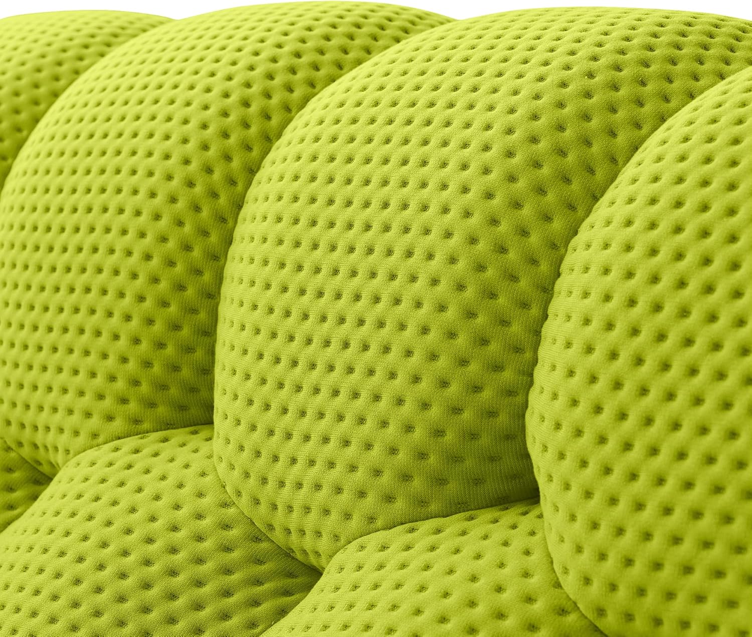 Nuvé® Mitsu Modular Bouclé Cloud Sofa - Lime Green - 2 Seater Sofa - Image 4