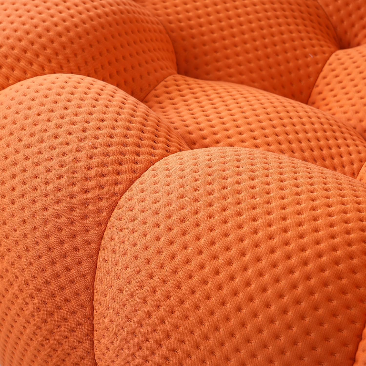 Nuvé® Mitsu Modular Bouclé Cloud Sofa - Orange - 3-Seater Sofa - Image 7