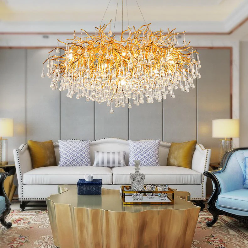 Ooze Drop-Shaped Crystal Chandelier - Image 10