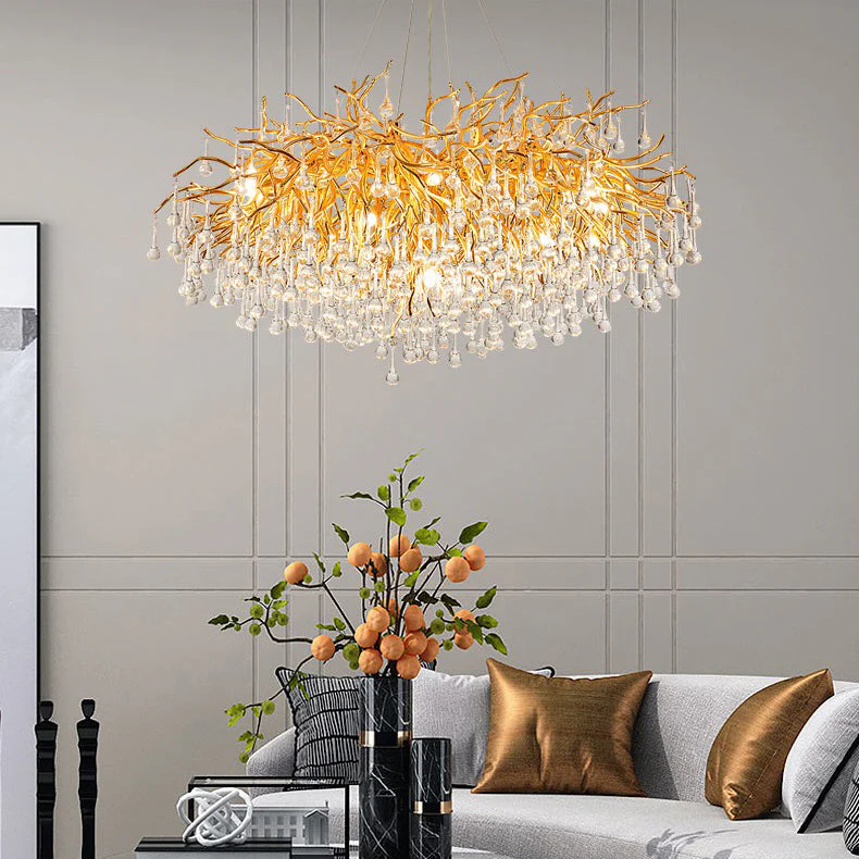 Ooze Drop-Shaped Crystal Chandelier - Image 12