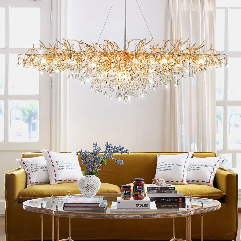Ooze Drop-Shaped Crystal Chandelier - Image 7