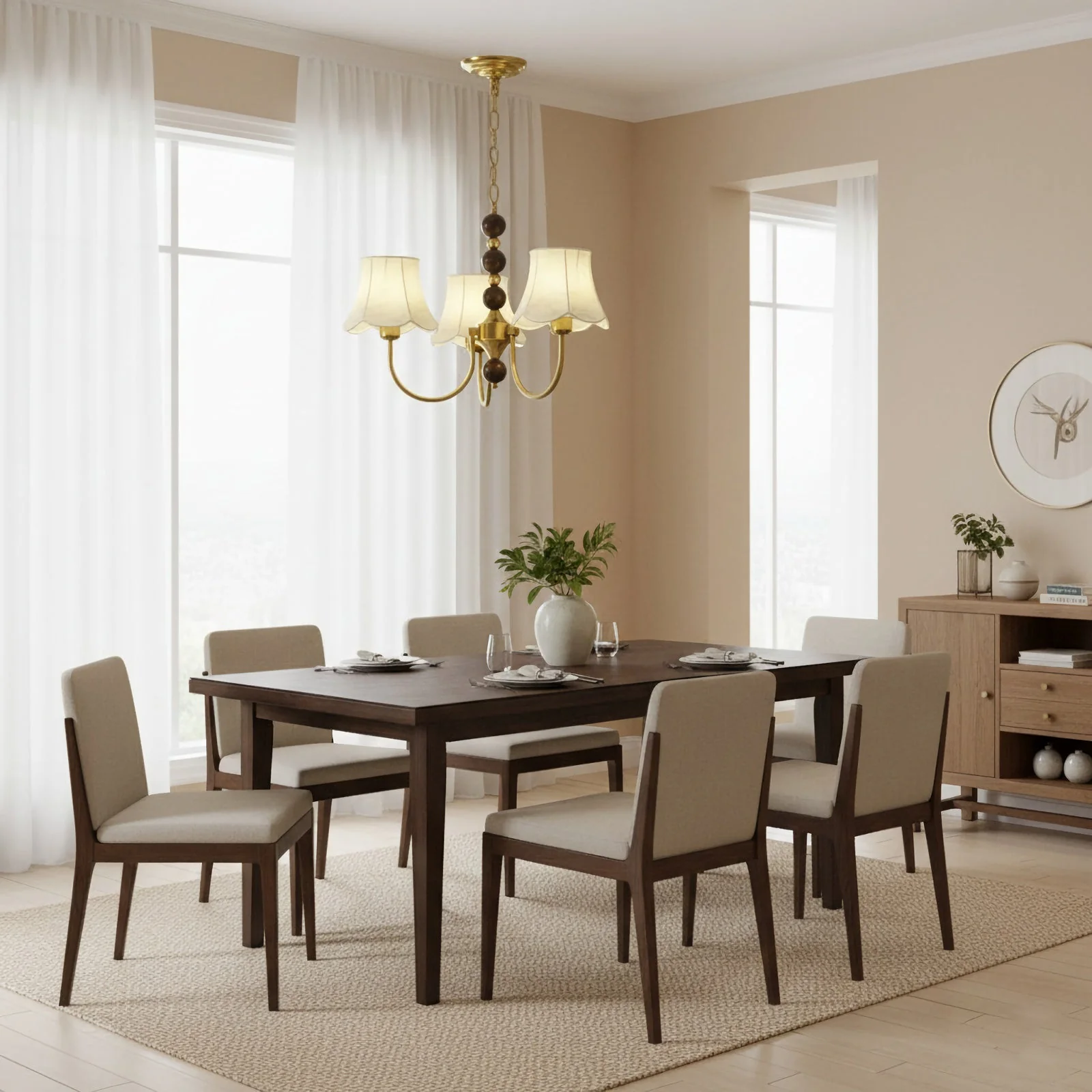 Orchid Fabric Chandelier - Image 5