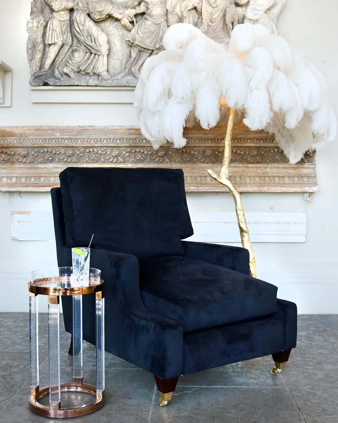 Ostrich Feather Floor Lamp - Image 20
