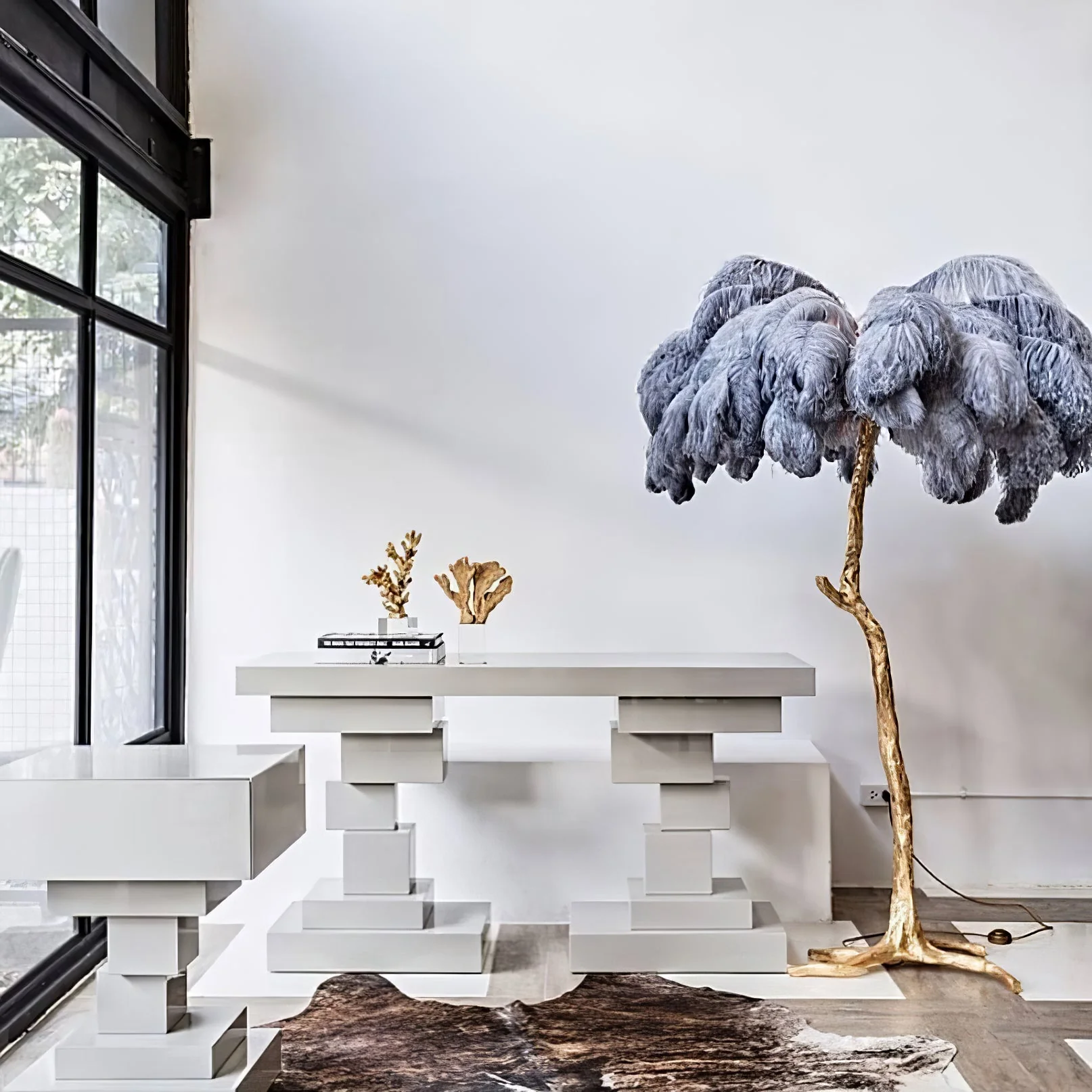Ostrich Feather Floor Lamp - Image 39