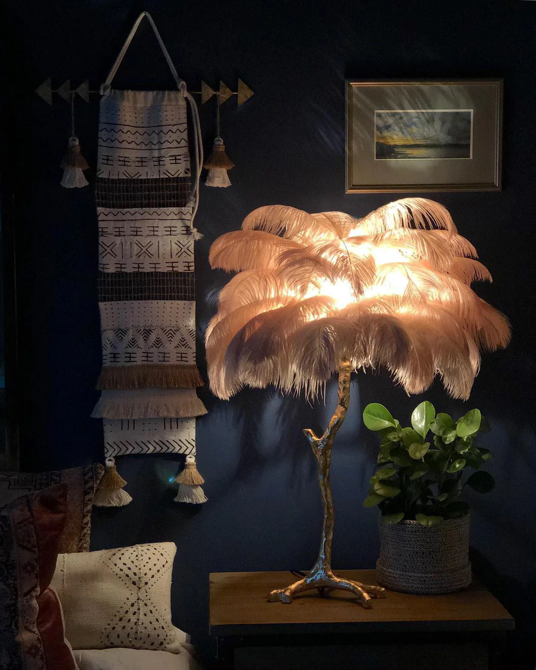 Ostrich Feather Table Lamp - Image 12