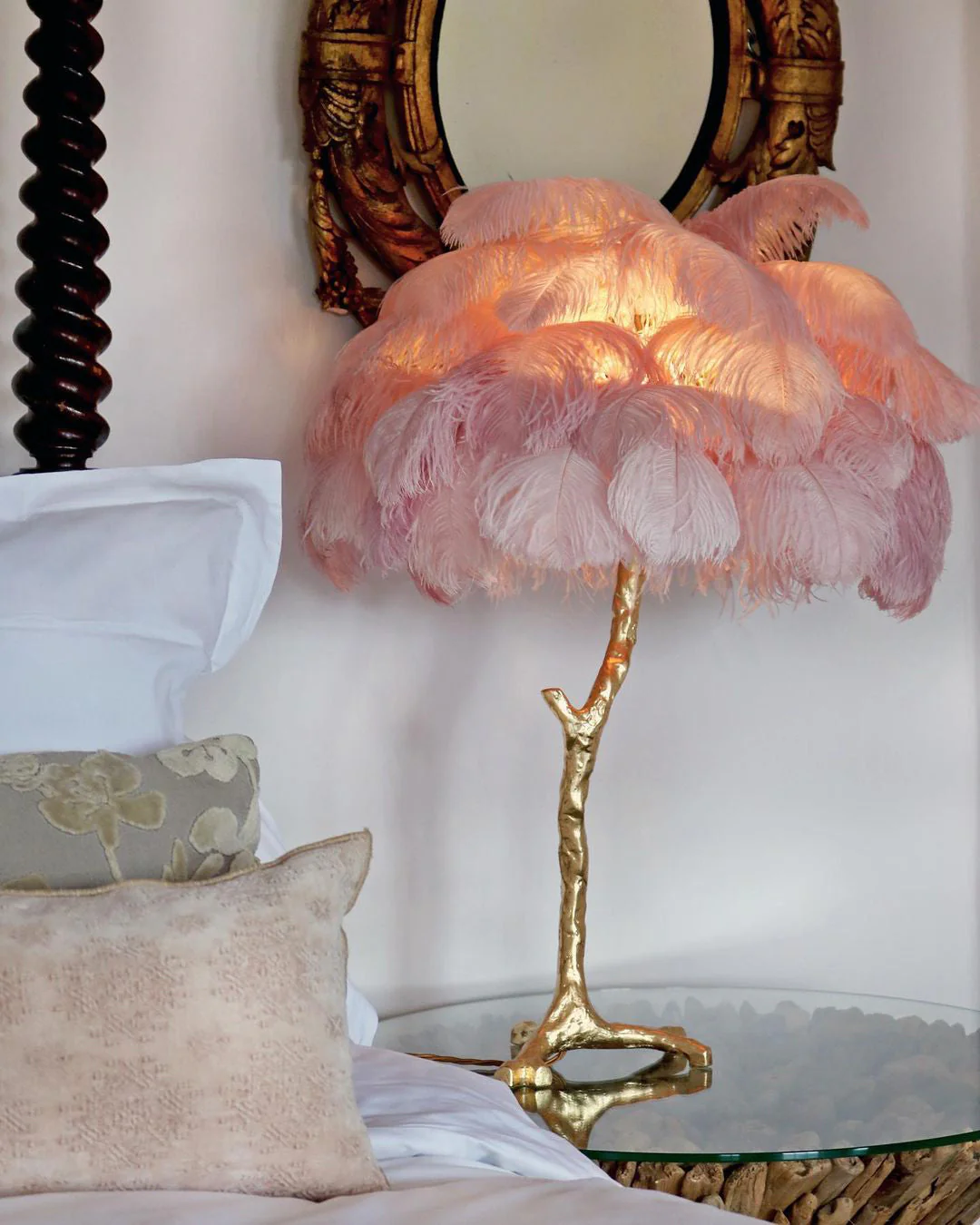 Ostrich Feather Table Lamp - Image 20