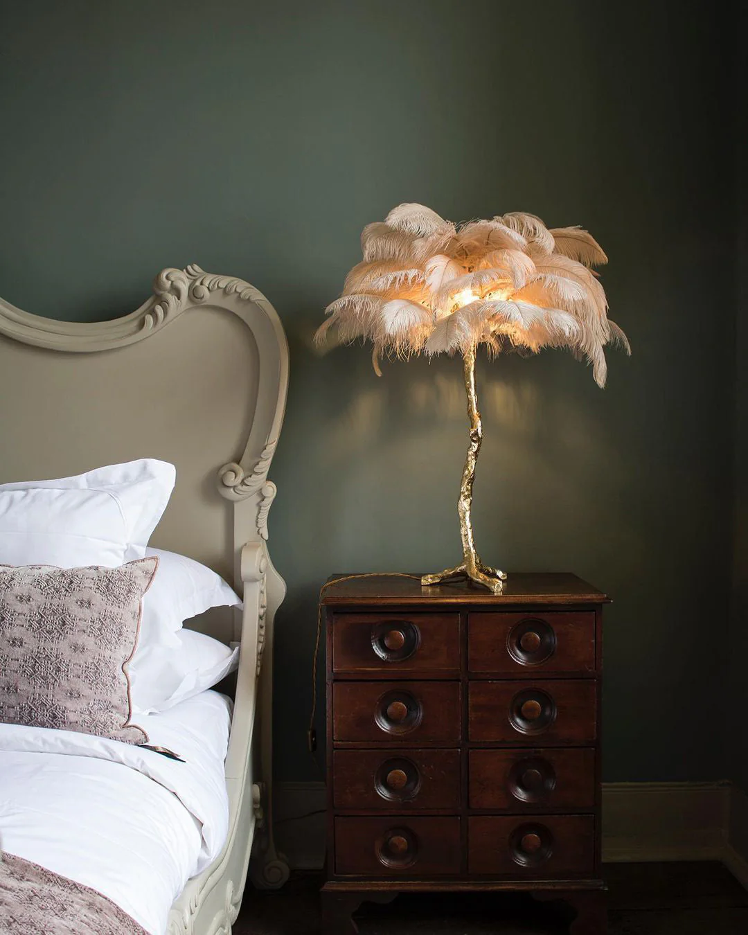 Ostrich Feather Table Lamp - Image 21