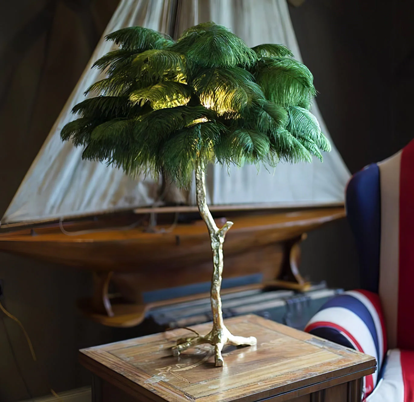 Ostrich Feather Table Lamp - Image 22
