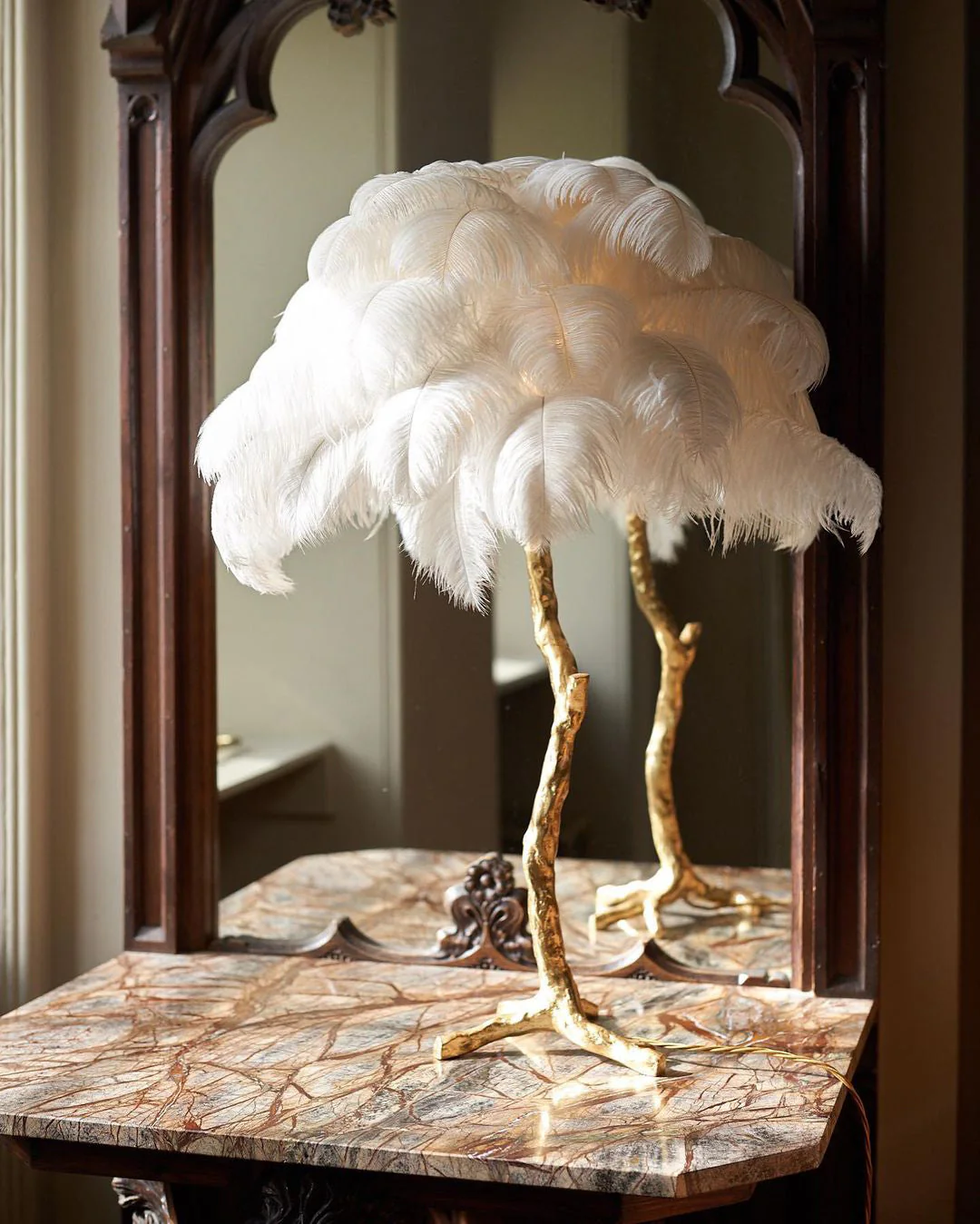 Ostrich Feather Table Lamp - Image 24