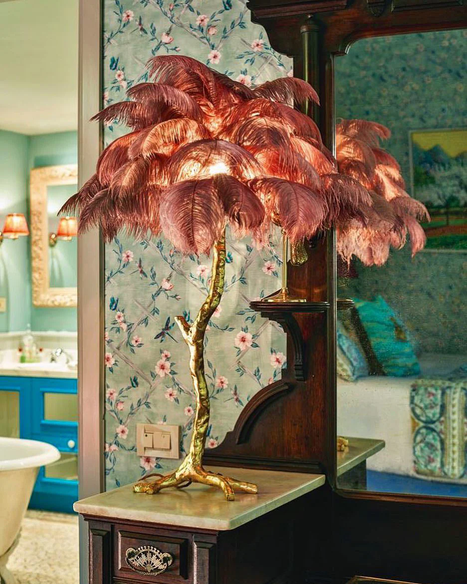 Ostrich Feather Table Lamp - Image 26