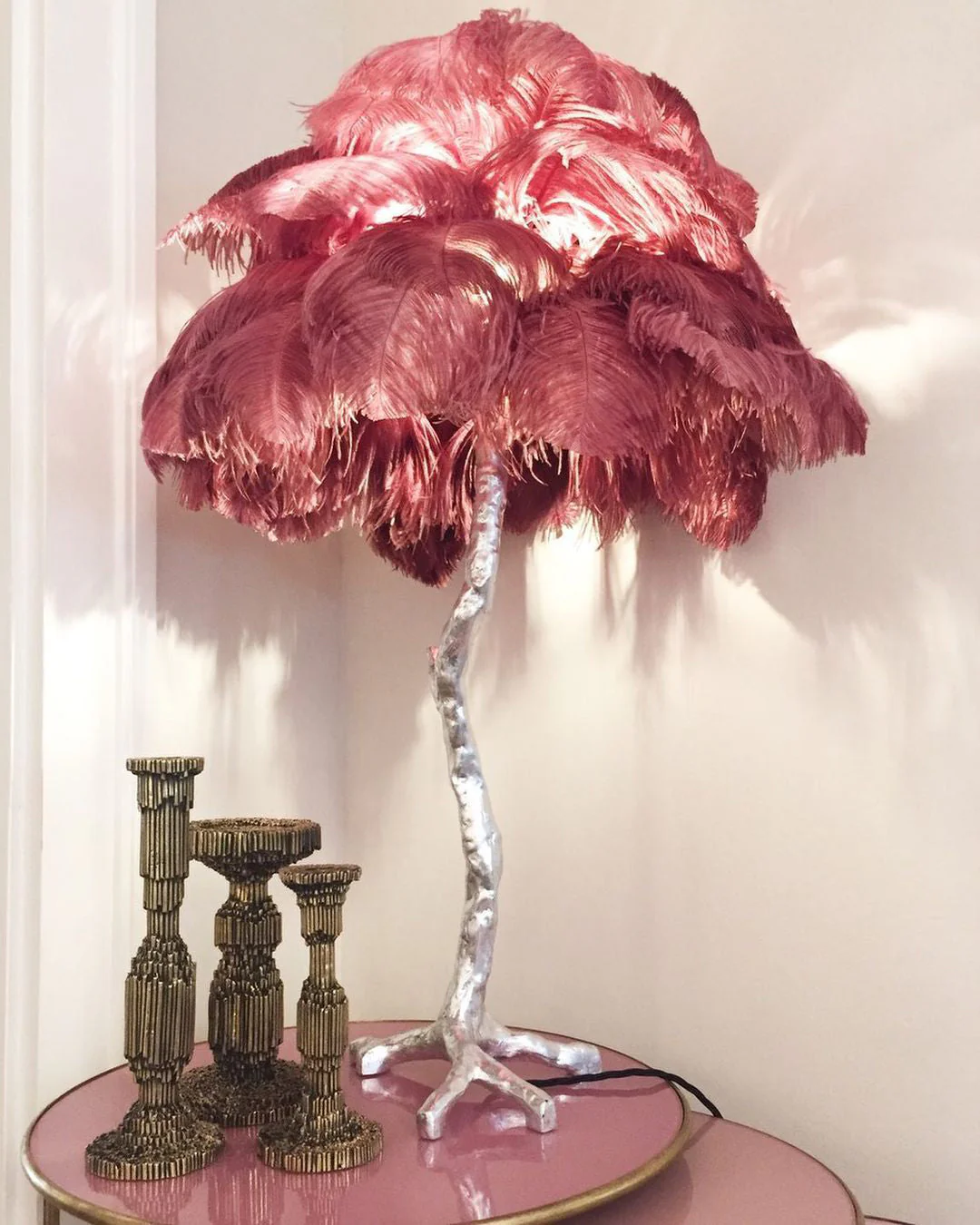 Ostrich Feather Table Lamp - Image 33