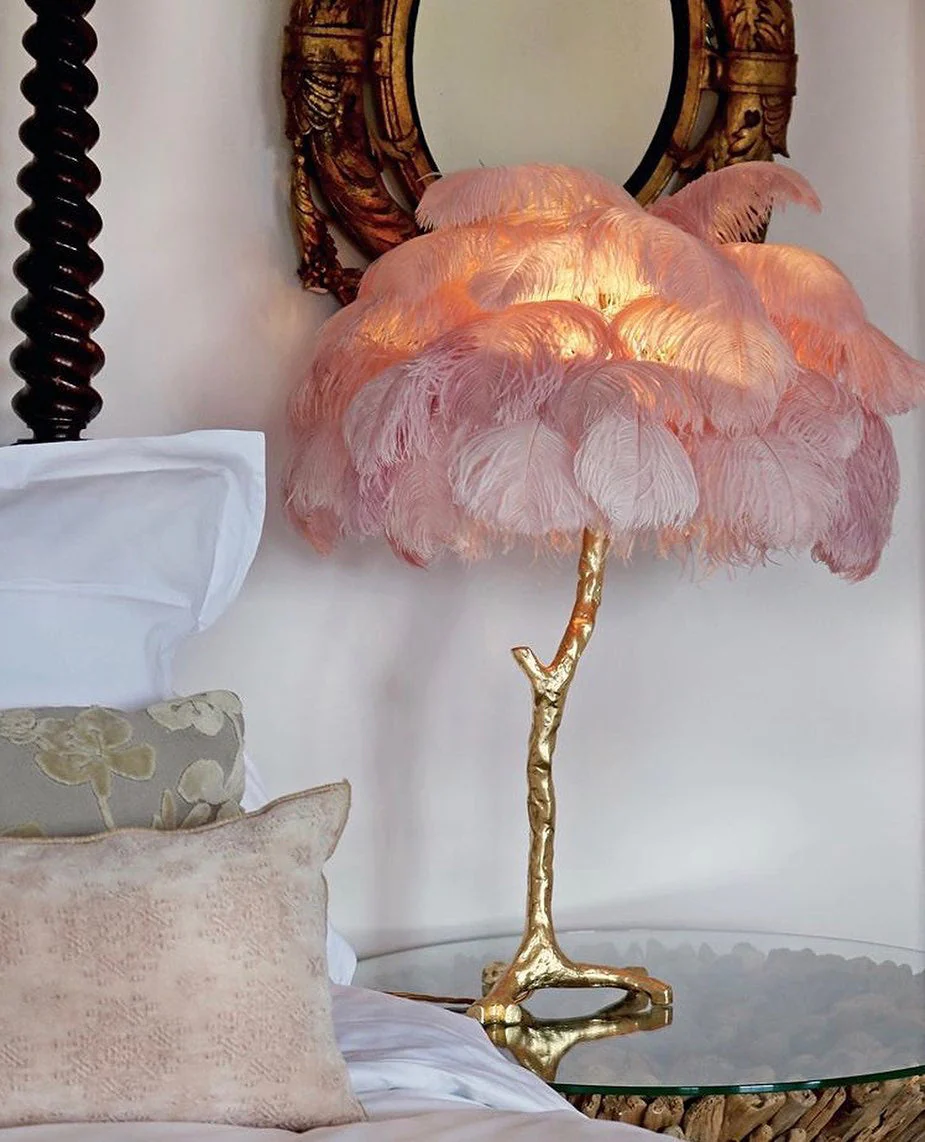 Ostrich Feather Table Lamp - Image 34