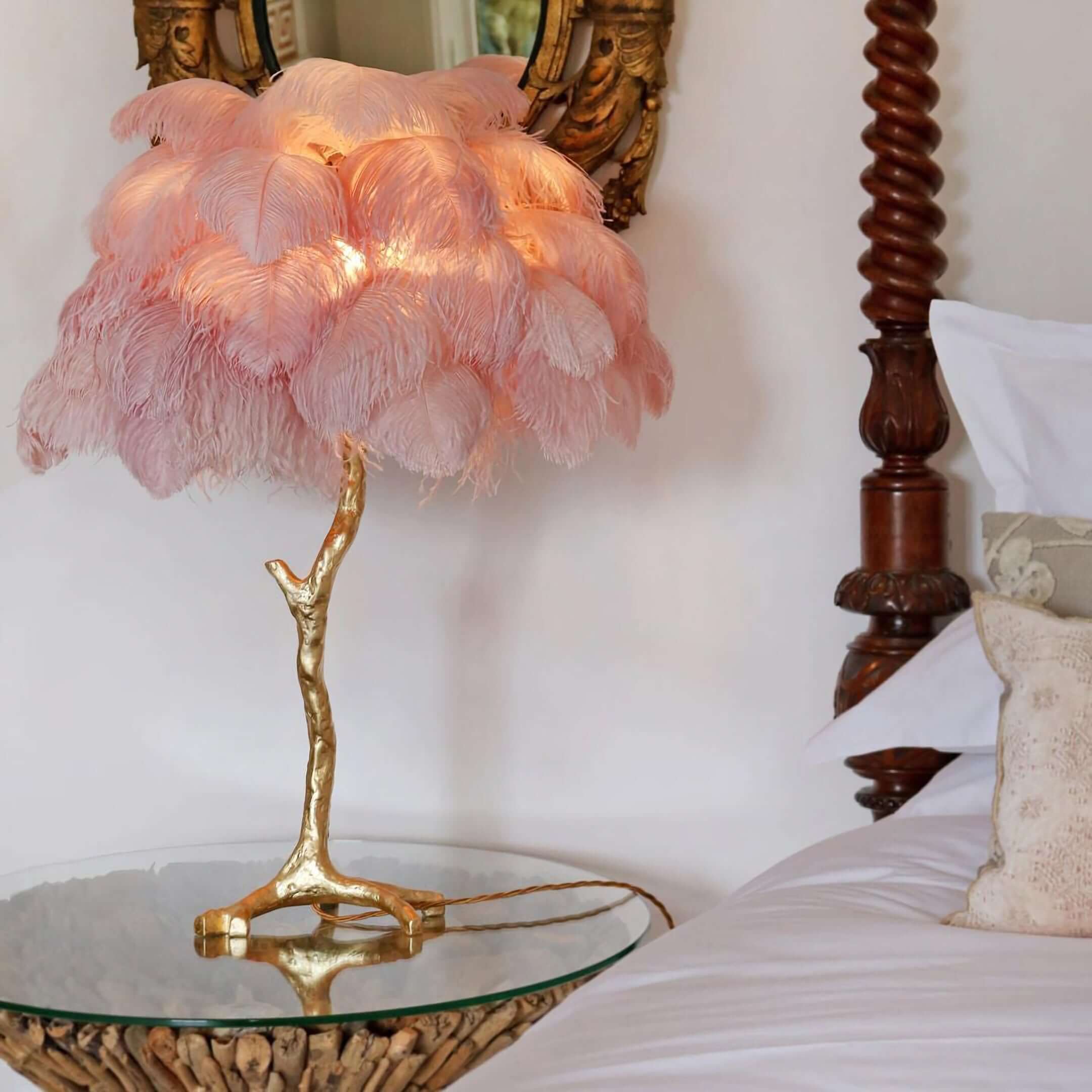 Ostrich Feather Table Lamp - Image 61