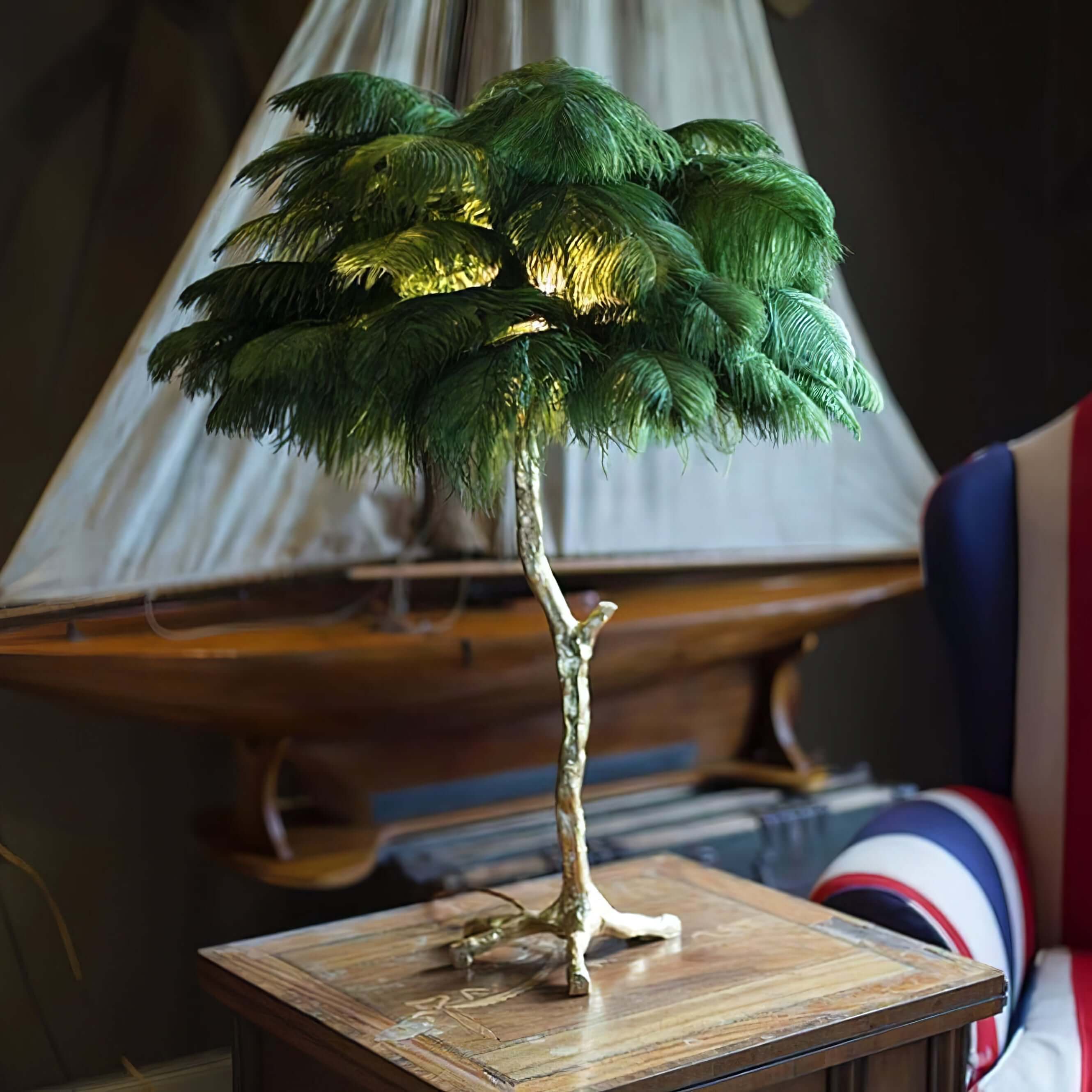Ostrich Feather Table Lamp - Image 64