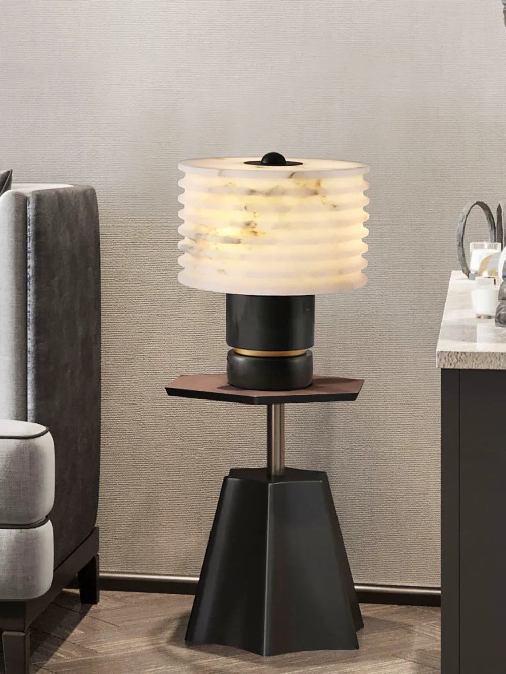 Outela Modern Alabaster Table Lamp - Image 5