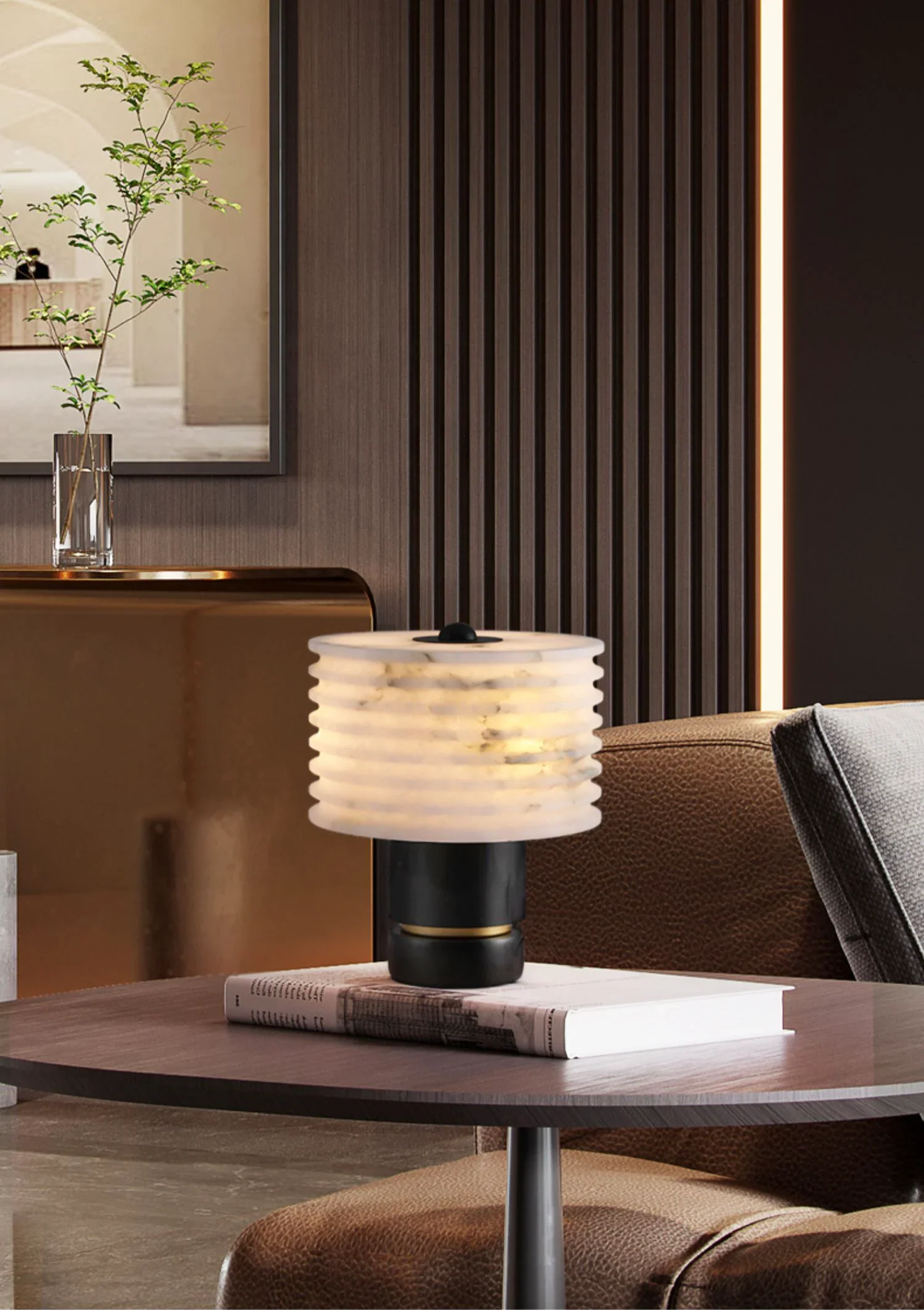 Outela Modern Alabaster Table Lamp - Image 6
