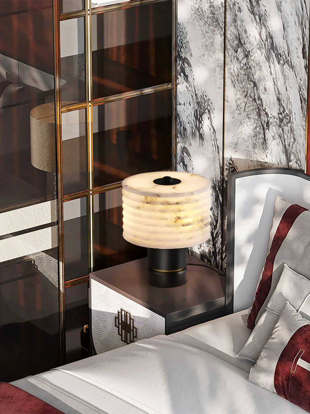 Outela Modern Alabaster Table Lamp - Image 7