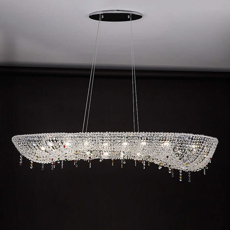 Oval Modern Crystal Chandelier - Image 6