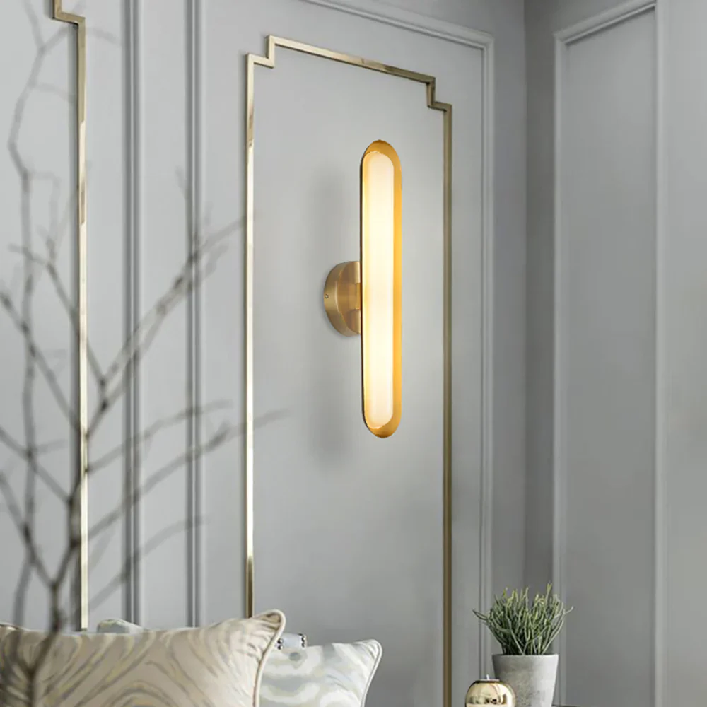 Oval Modern Metal Wall Light - Image 2