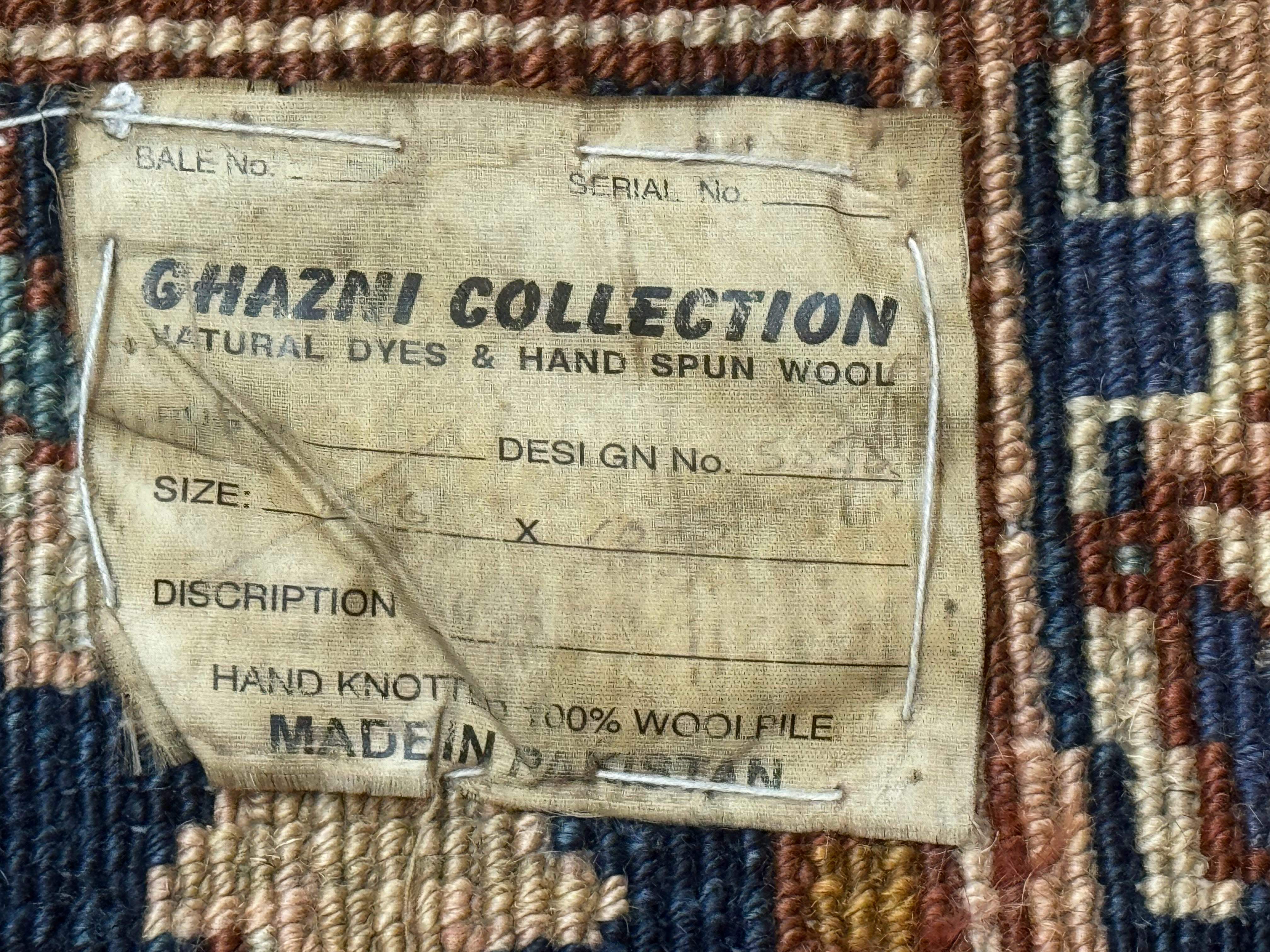 Pak Persian Bidjar Rug 10x13, Midnight Blue and Tan Pakistani Carpet - Image 9