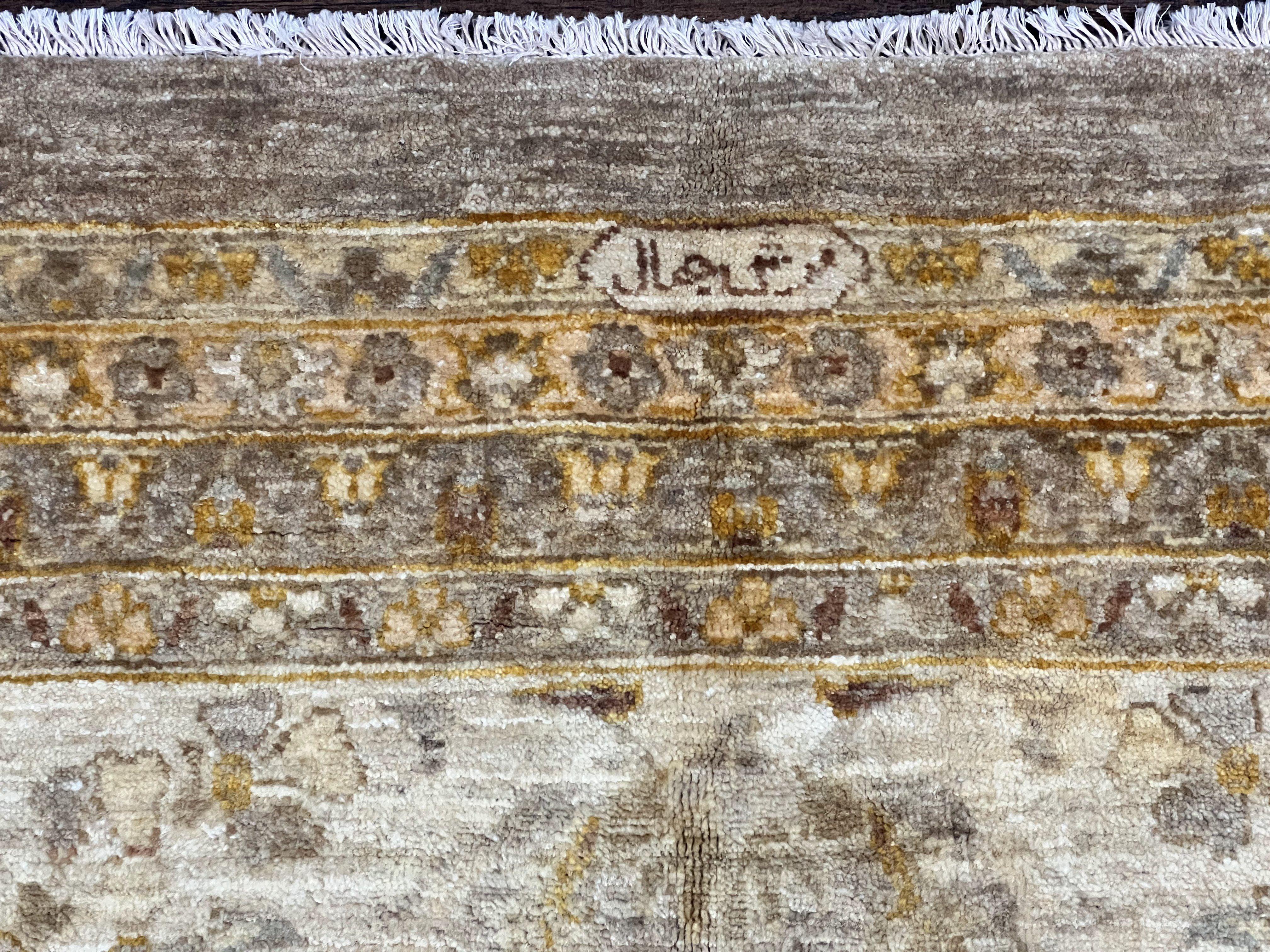 Pak Persian Rug 12x15, Wool Hand Knotted Oriental Floral Carpet, Signed by Master Weaver, 12x15 Large Palace Size Rug - Image 6