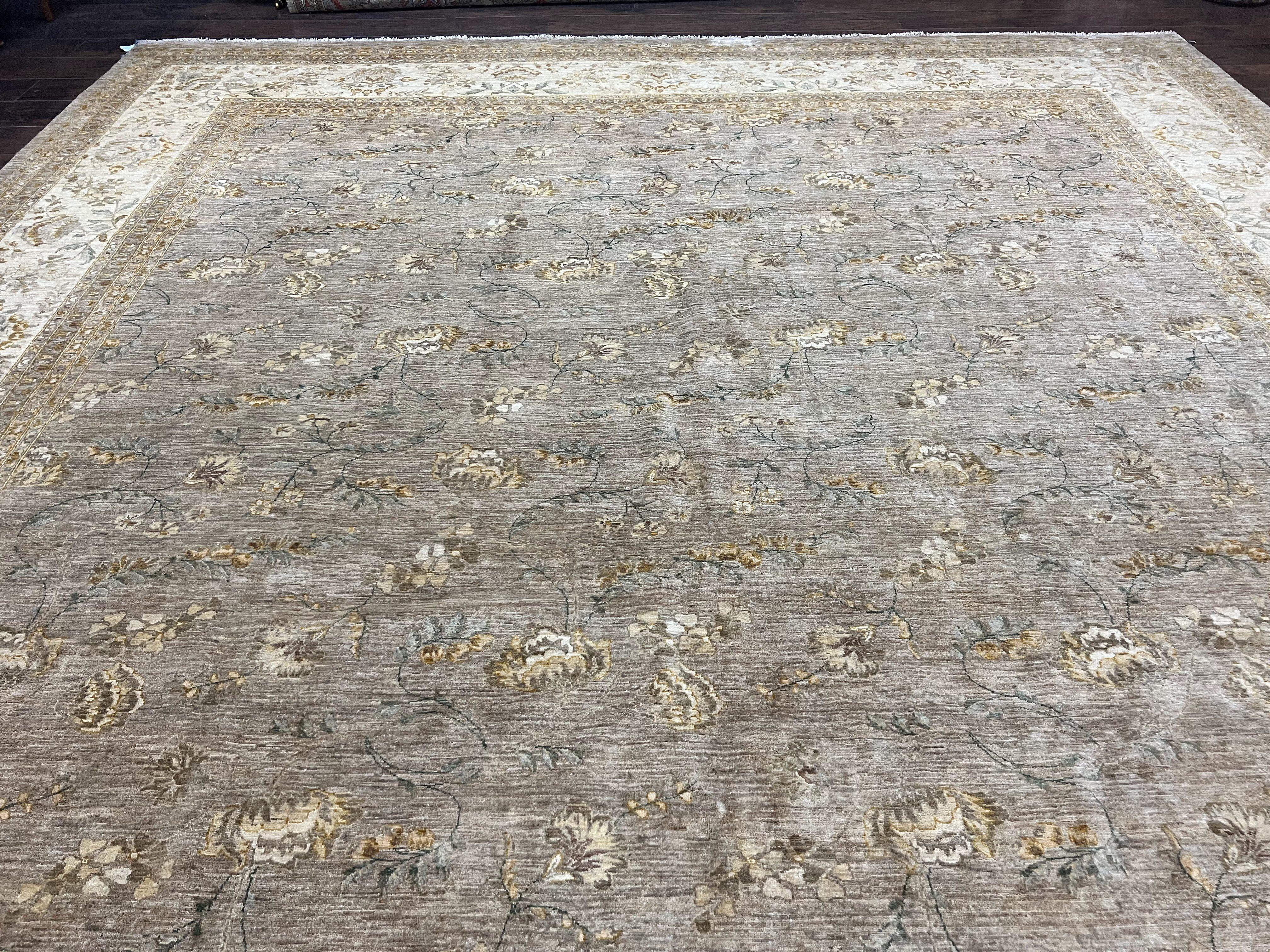 Pak Persian Rug 12x15, Wool Hand Knotted Oriental Floral Carpet, Signed by Master Weaver, 12x15 Large Palace Size Rug - Image 8