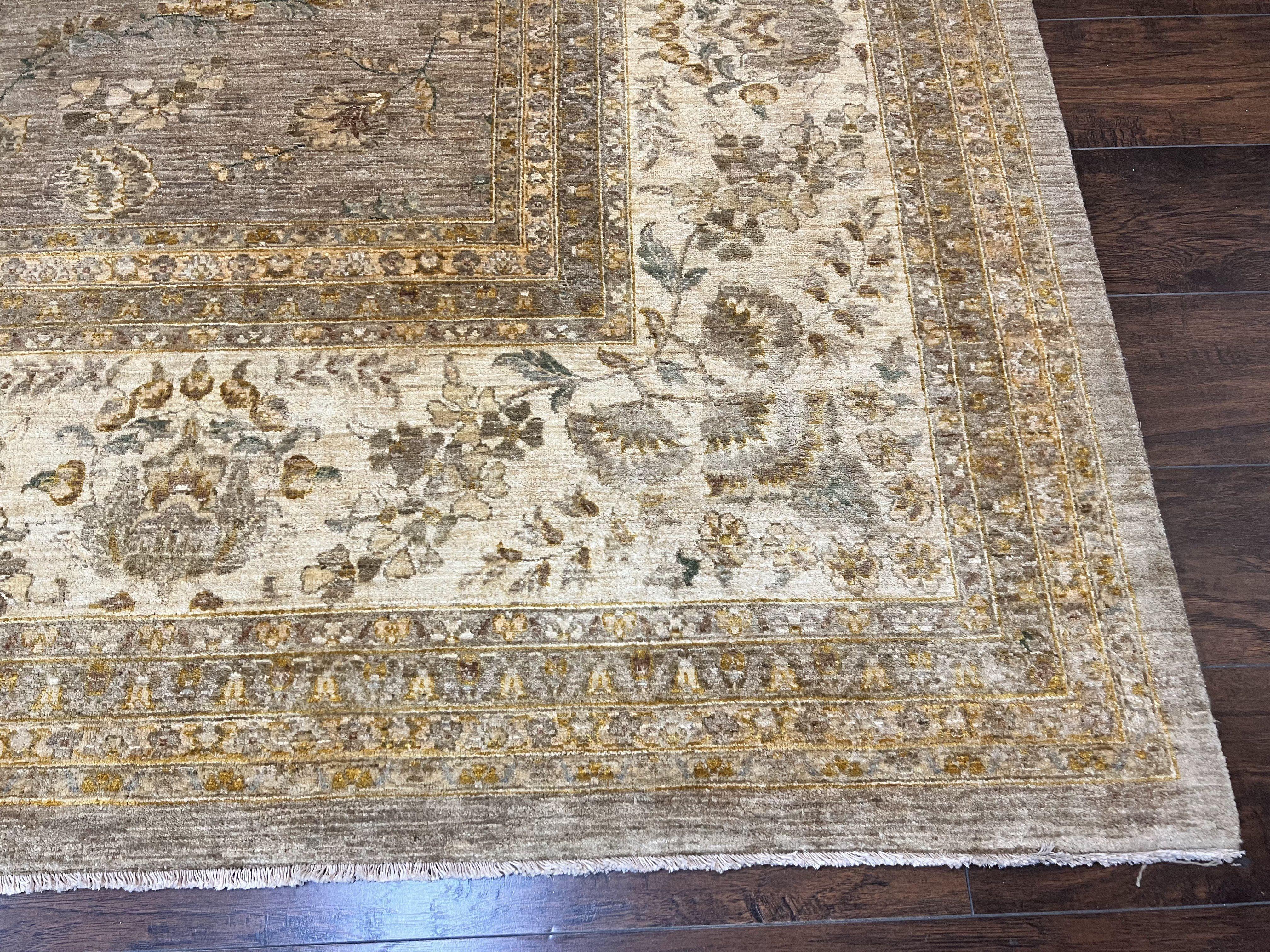 Pak Persian Rug 12x15, Wool Hand Knotted Oriental Floral Carpet, Signed by Master Weaver, 12x15 Large Palace Size Rug - Image 9