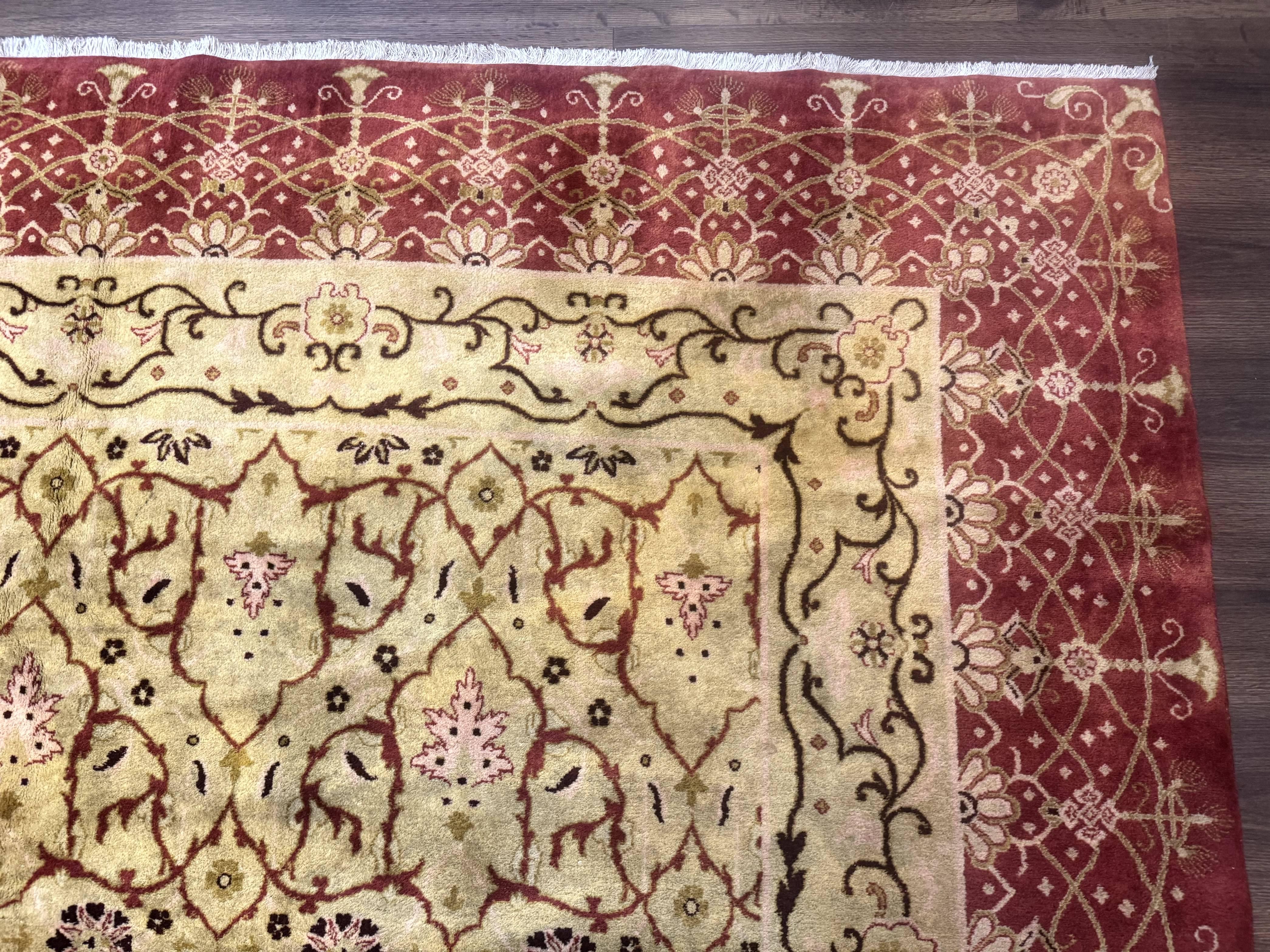 Pak Persian Rug 8x10, Allover Pattern, Gold-Tan, Fine 200 KPSI - Image 7
