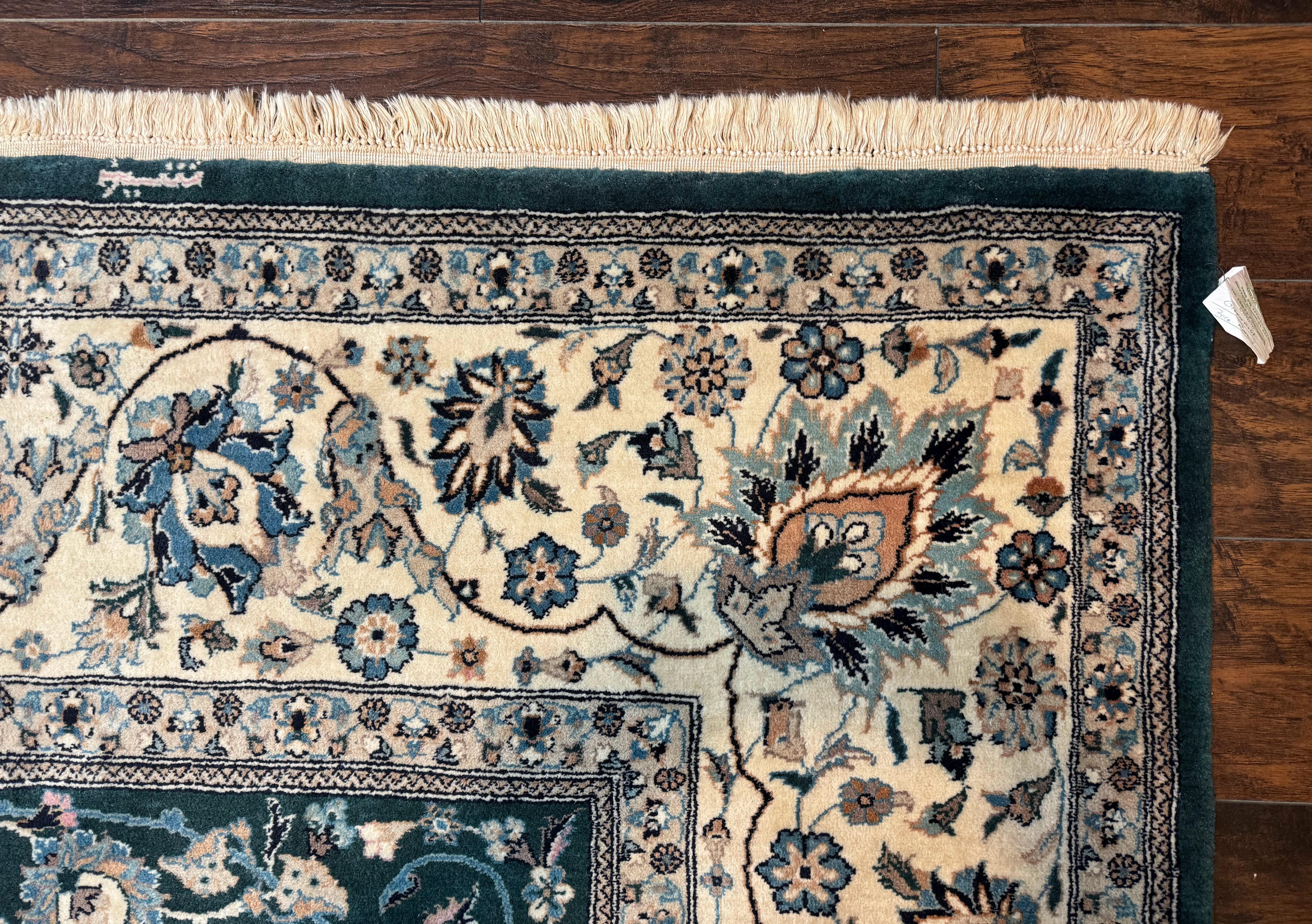 Pak Persian Rug 9x12, Dark Green, Floral Allover - Image 7