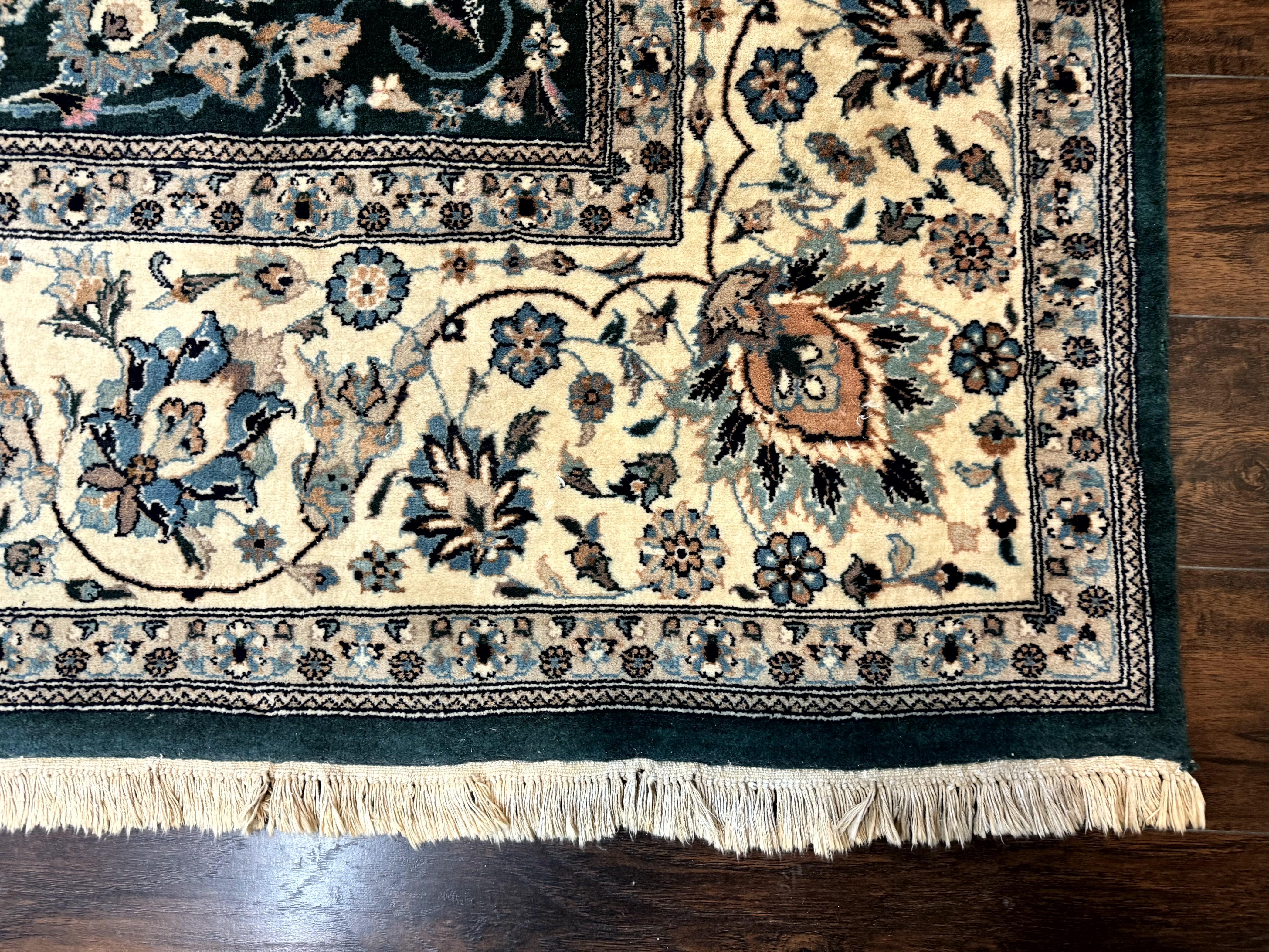 Pak Persian Rug 9x12, Dark Green, Floral Allover - Image 9
