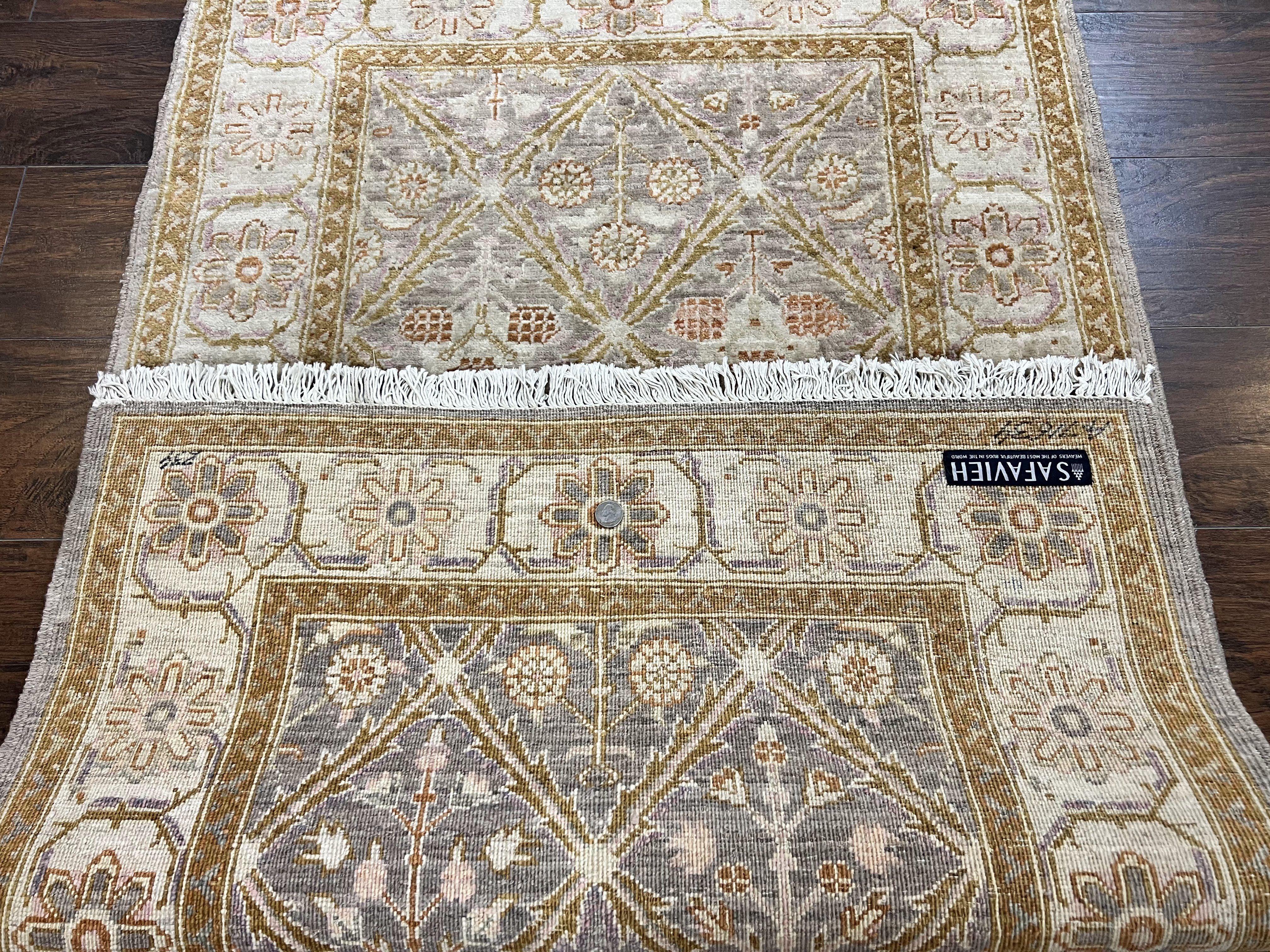 Pakistani Peshawar Rug 3x5, Safavieh Wool Handmade Hand Knotted Vintage Rug, Panel Design 3 x 5 Oriental Carpet - Image 10