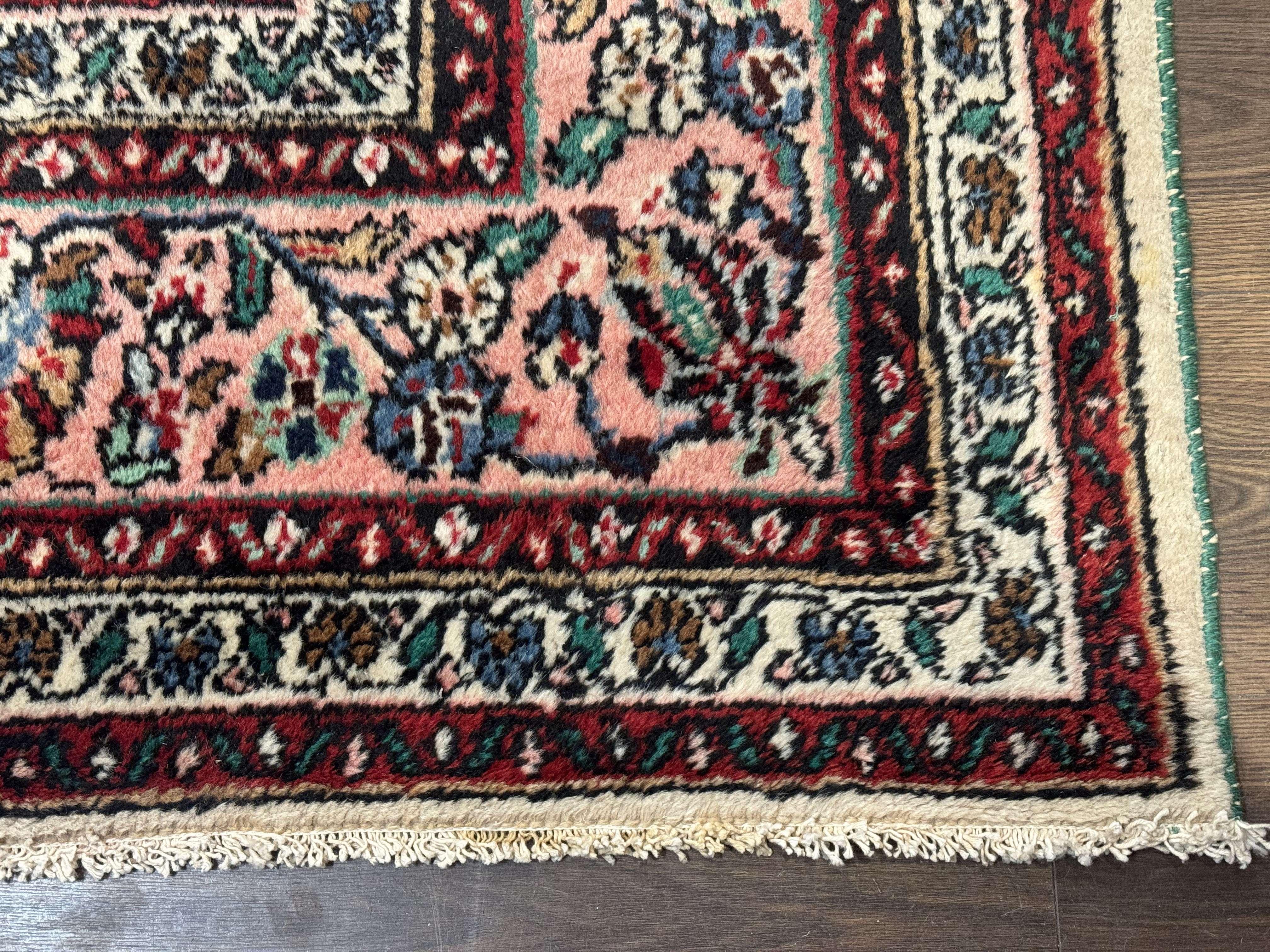 Palace Size Persian Rug 10 x 21 ft, Antique Hamadan Bibikabad Carpet, Handmade Antique Wool Oversized Rug, Ivory, Semi Open Field - Image 9