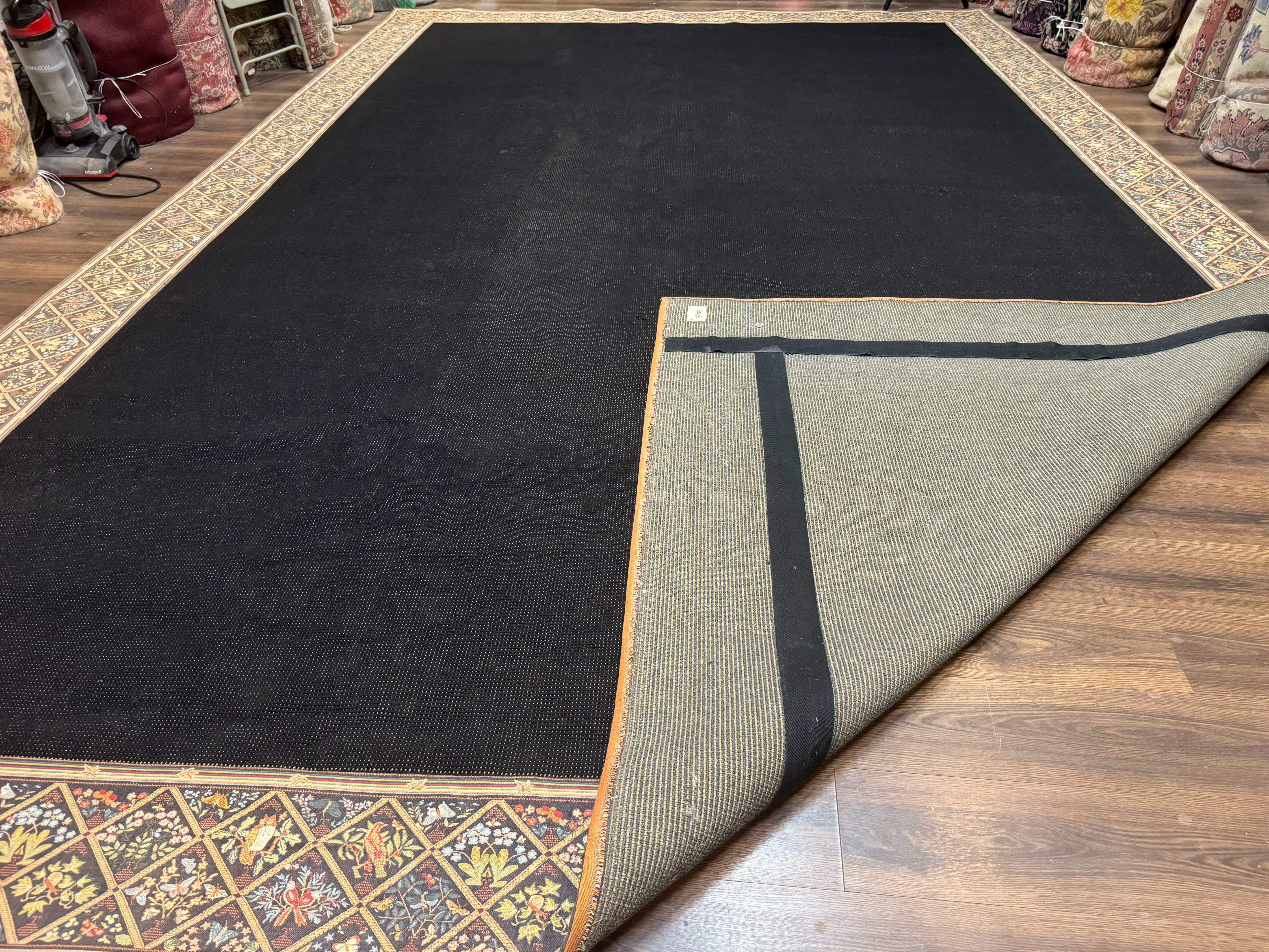 Palace Sized Stark Area Rug 12x19, Black Carpet - Image 10