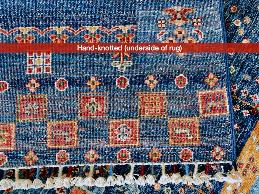 Pazyryk Gabbeh blue/mt 5x7 - Image 9