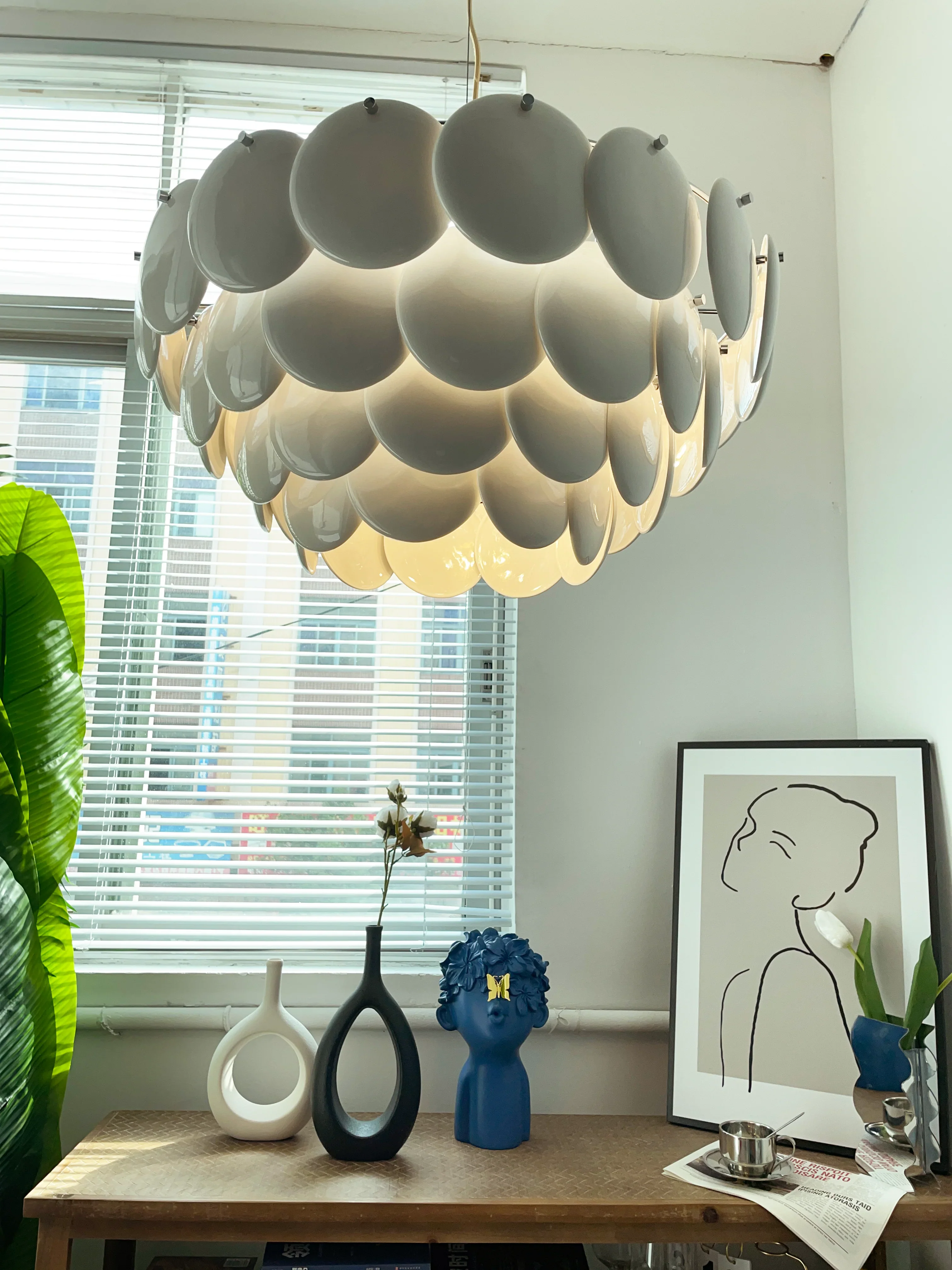 Pembridge White Ceramic Chandelier - Image 19