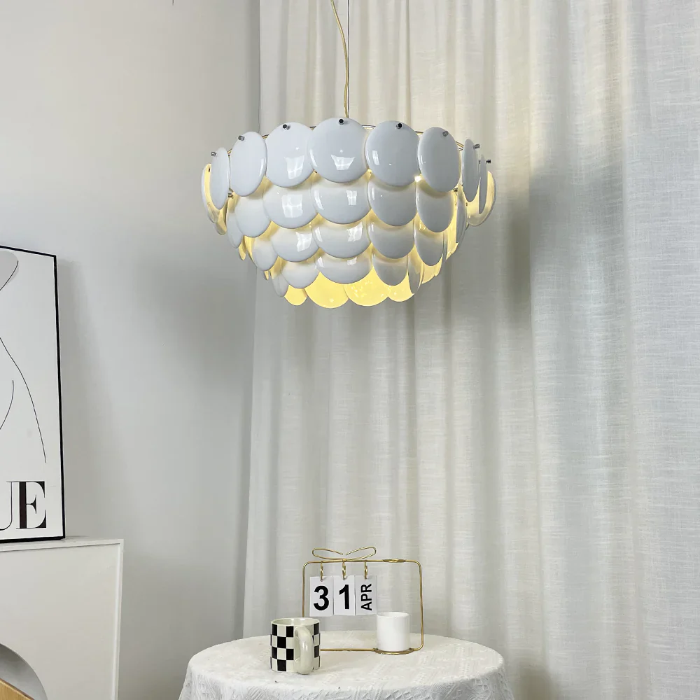 Pembridge White Ceramic Chandelier - Image 2