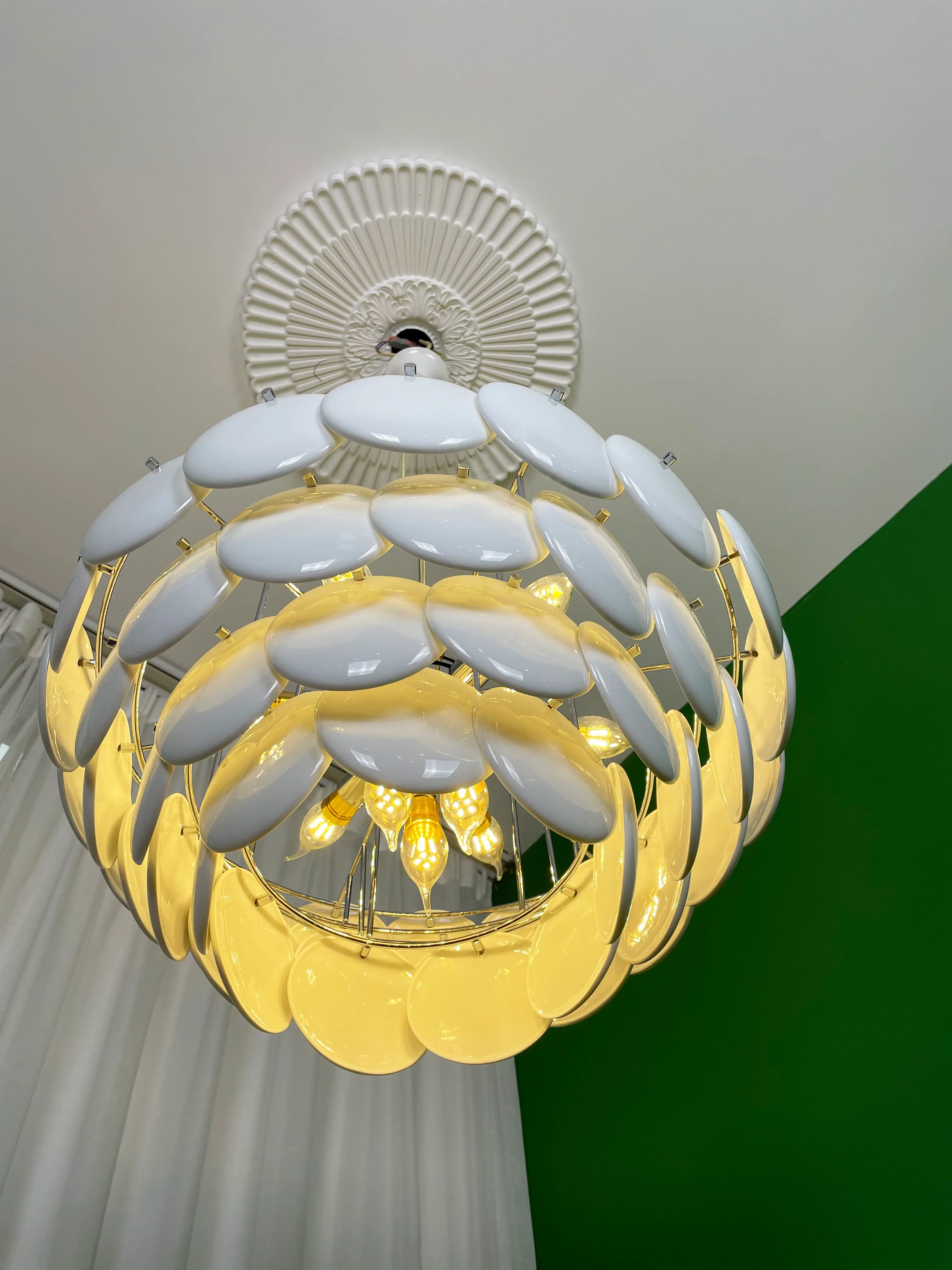 Pembridge White Ceramic Chandelier - Image 24