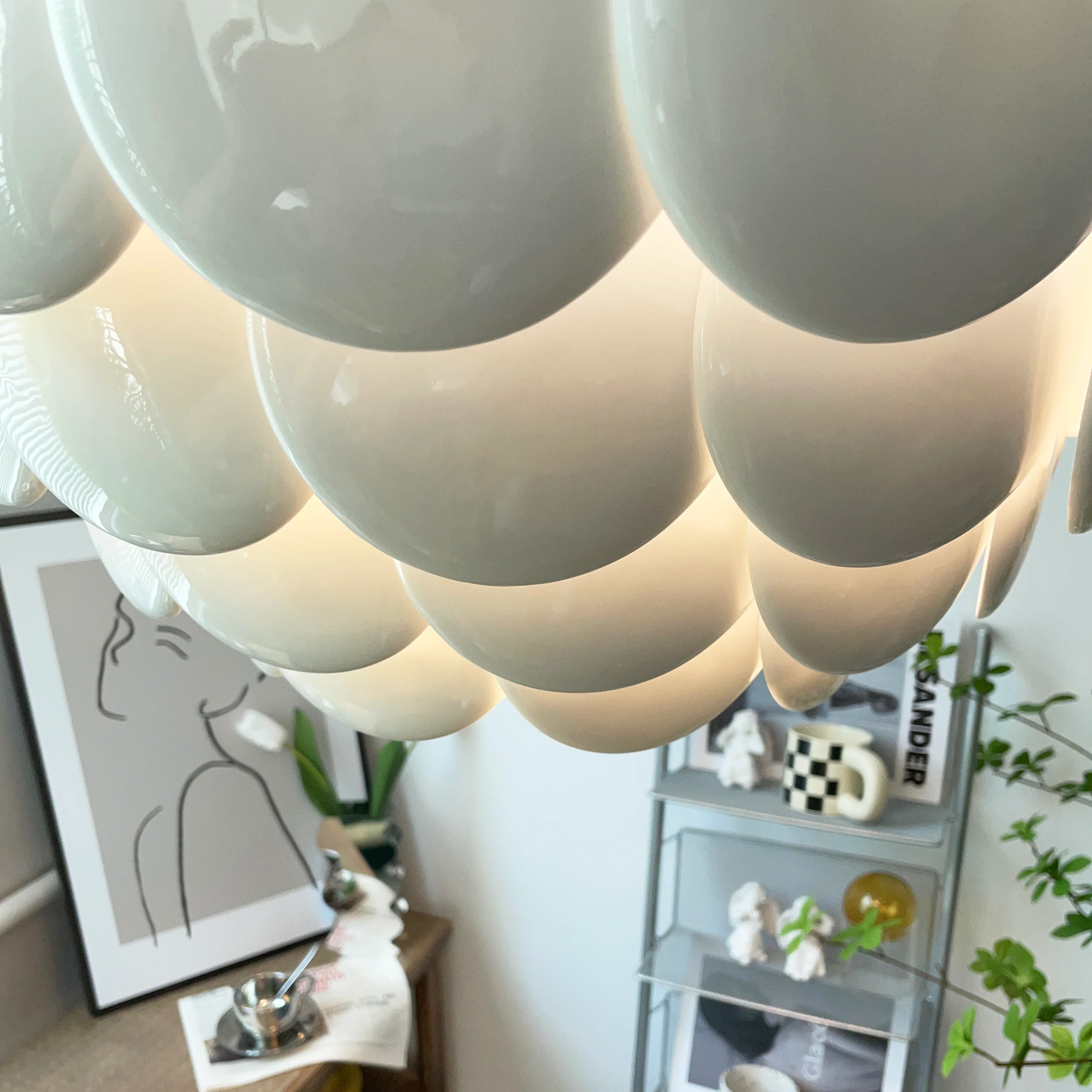Pembridge White Ceramic Chandelier - Image 25