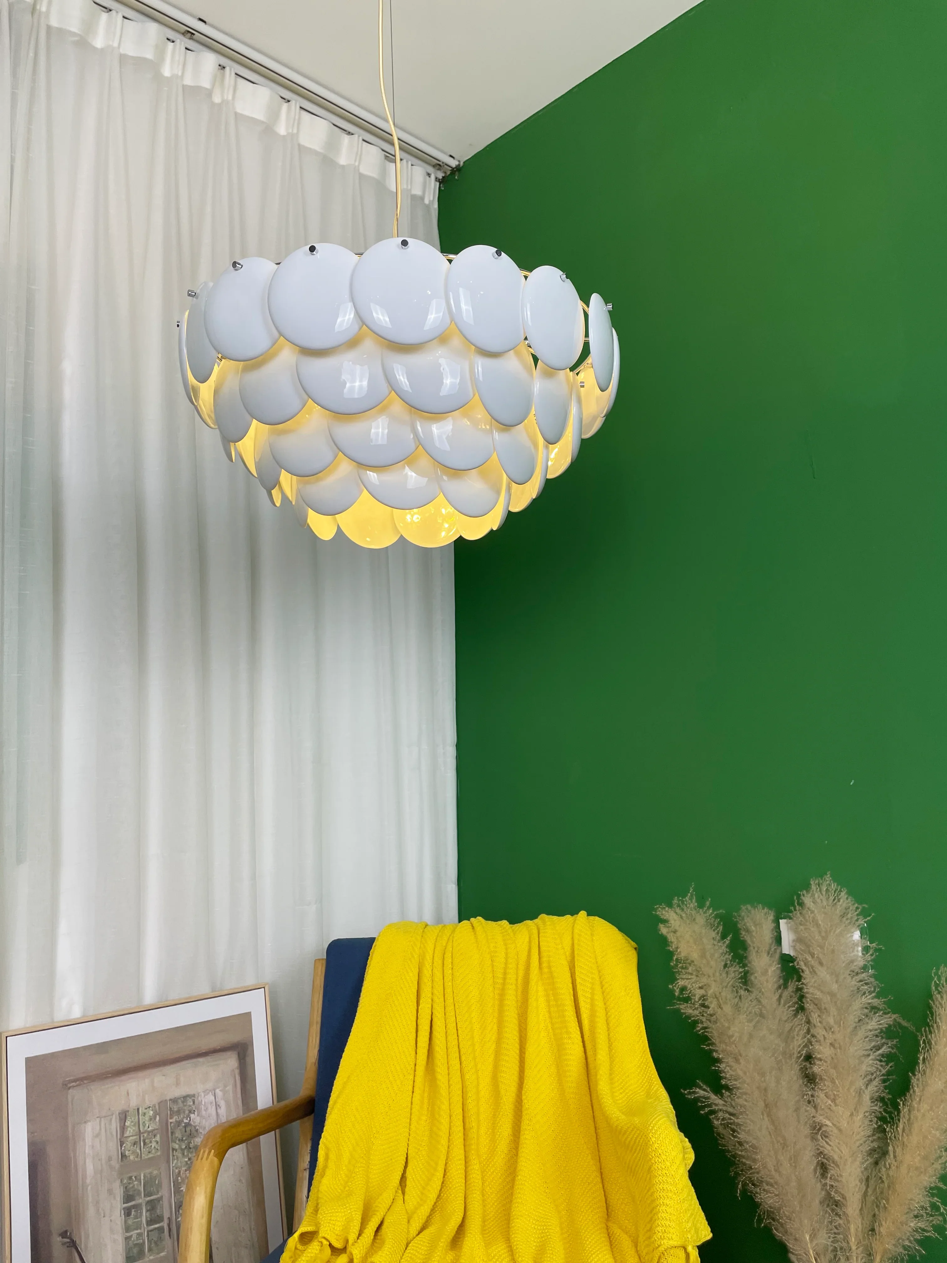 Pembridge White Ceramic Chandelier - Image 4