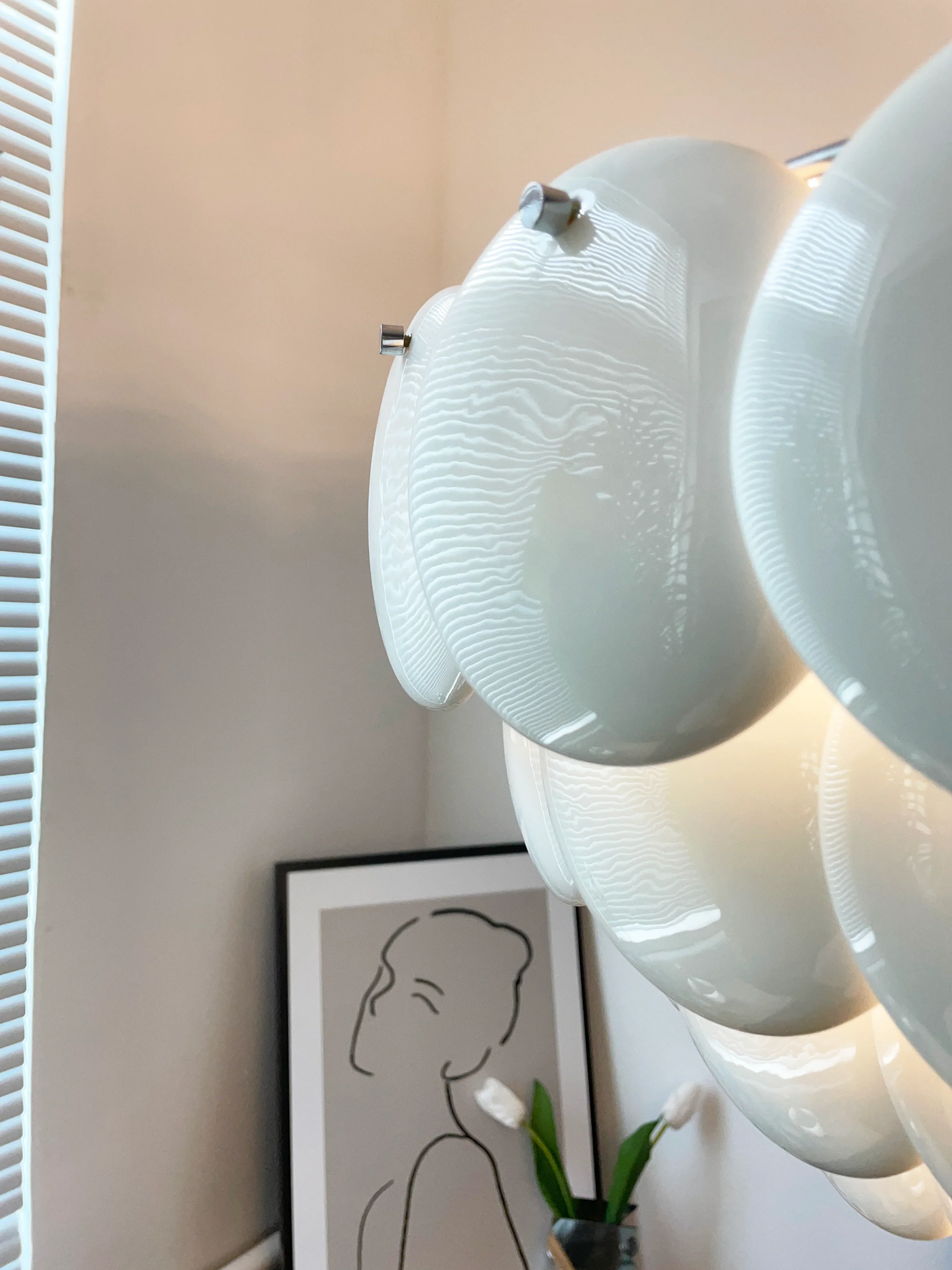 Pembridge White Ceramic Chandelier - Image 9