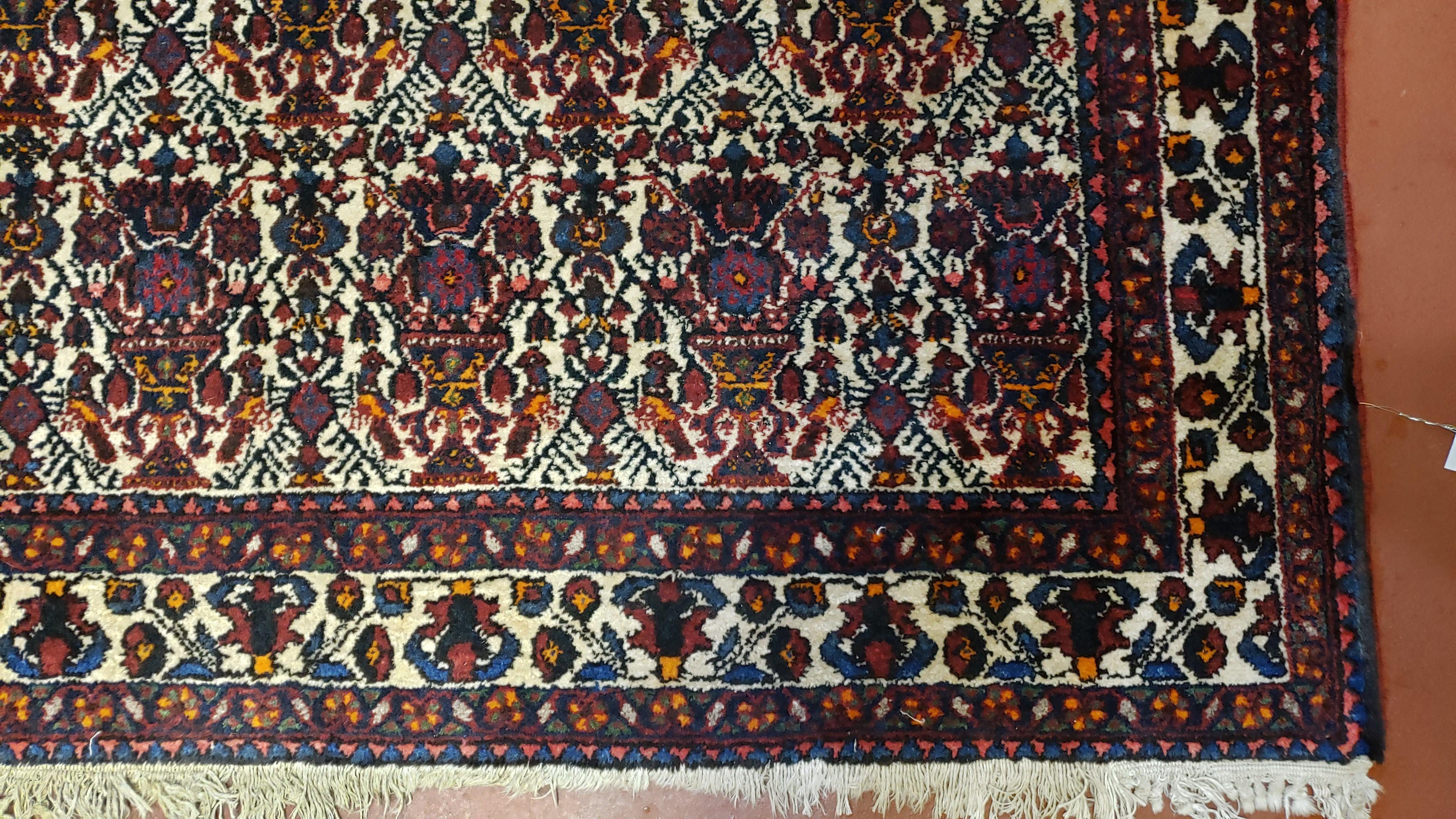 Persian Afshar Rug 3.6 x 5, Zili Sultan Pattern, Wool - Image 9