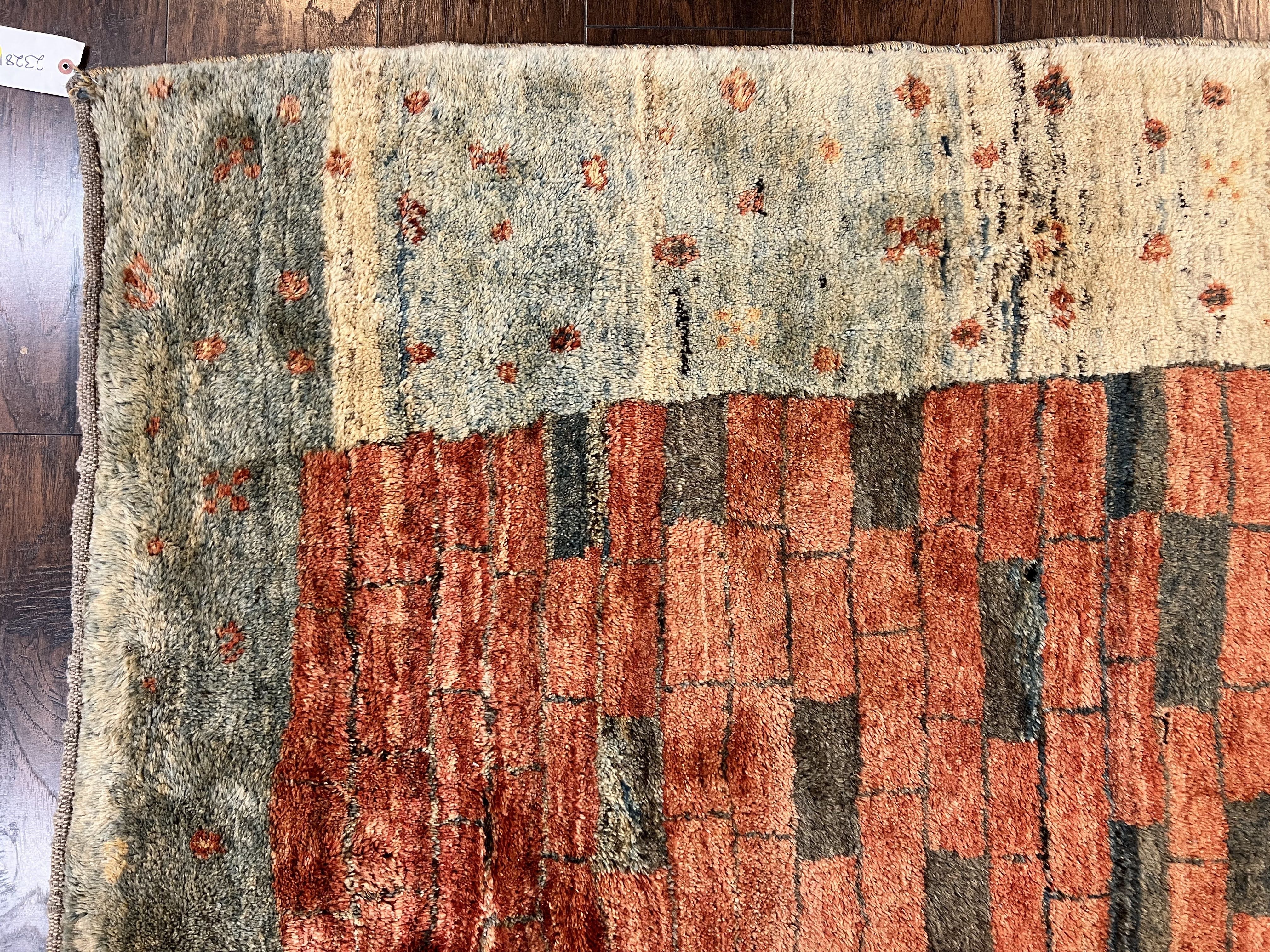 Persian Gabbeh Rug 6x8 ft, Wool Handmade Tribal Rug - Image 6